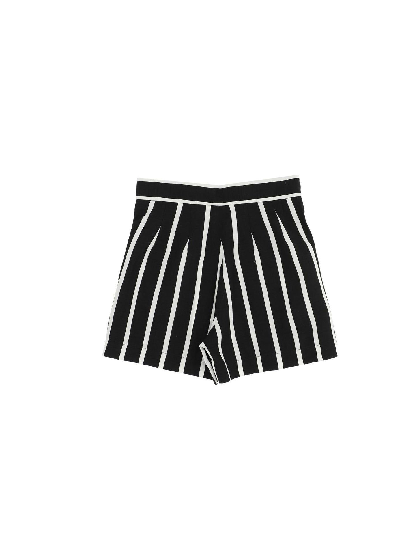 Striped viscose shorts