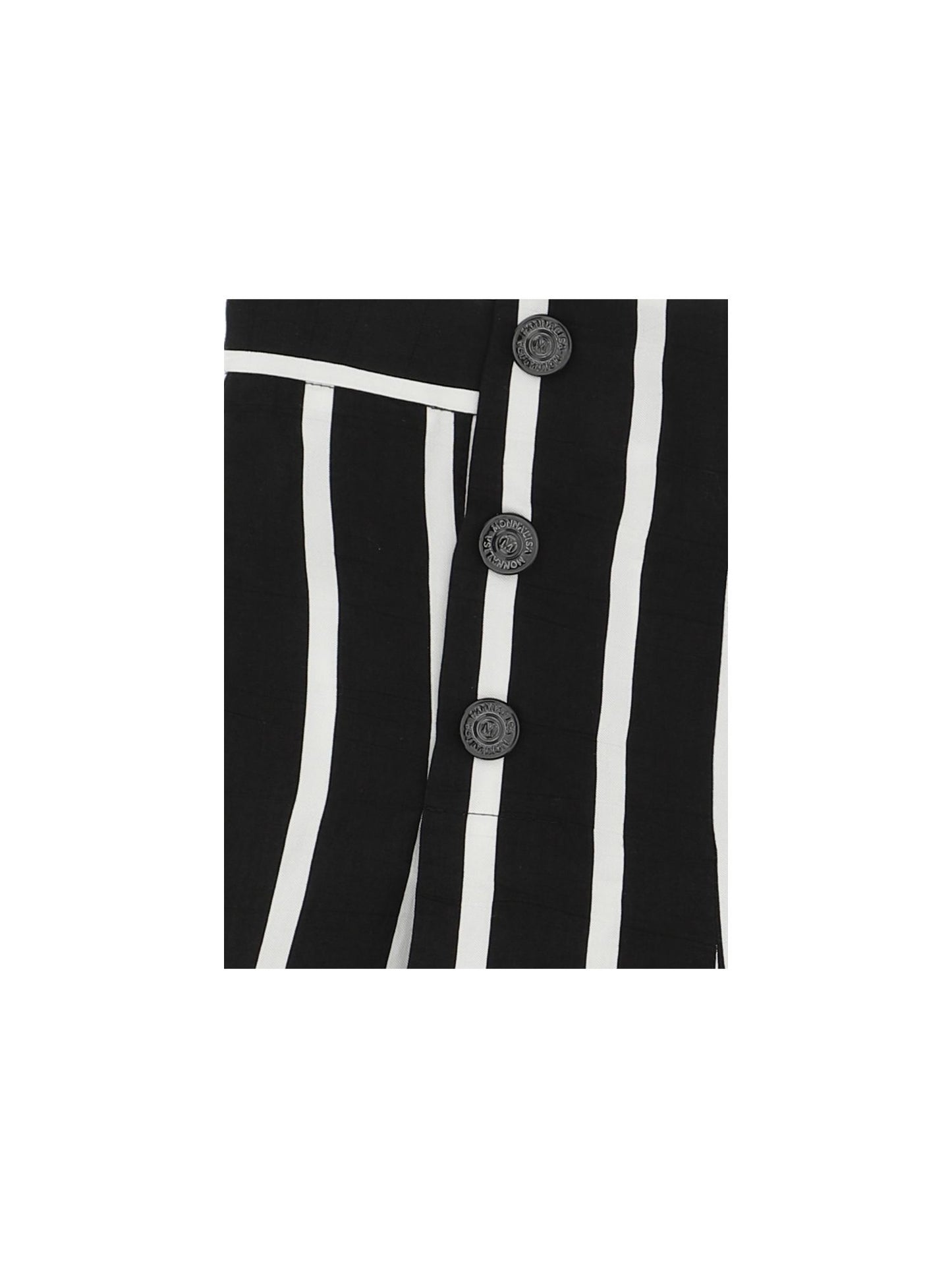 Striped viscose shorts