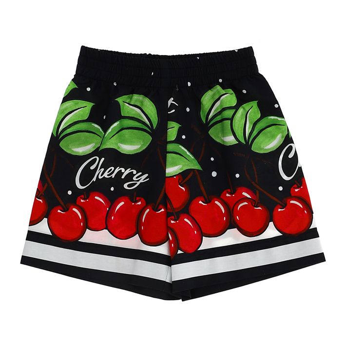 Printed cotton shorts