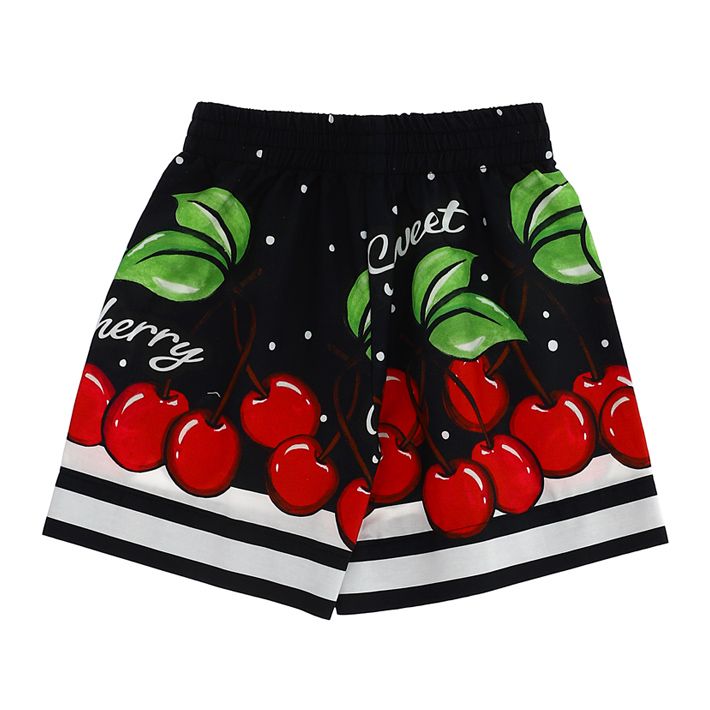 Printed cotton shorts