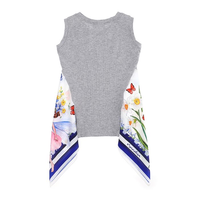 Canotta con inserti foulard