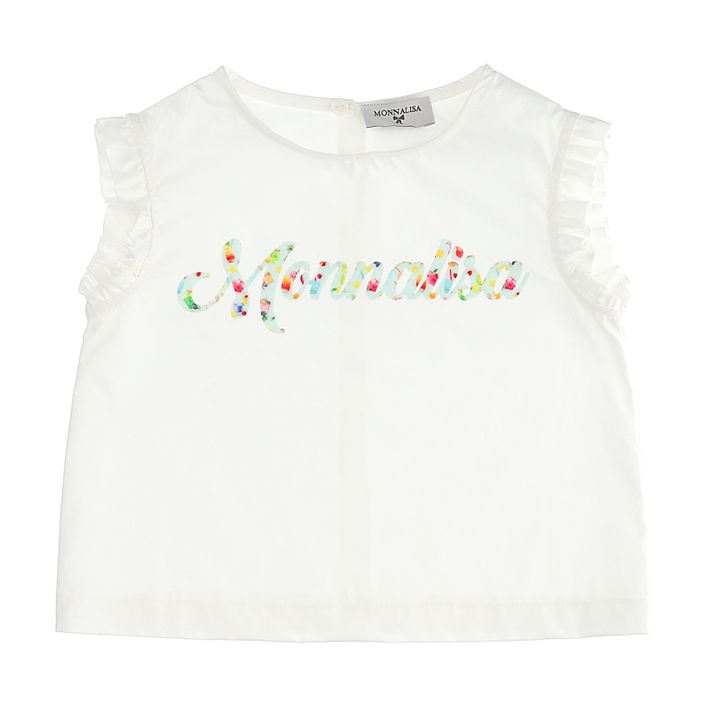 T-shirt con logo floreale