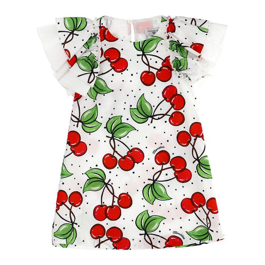 A-line dress, cherry print