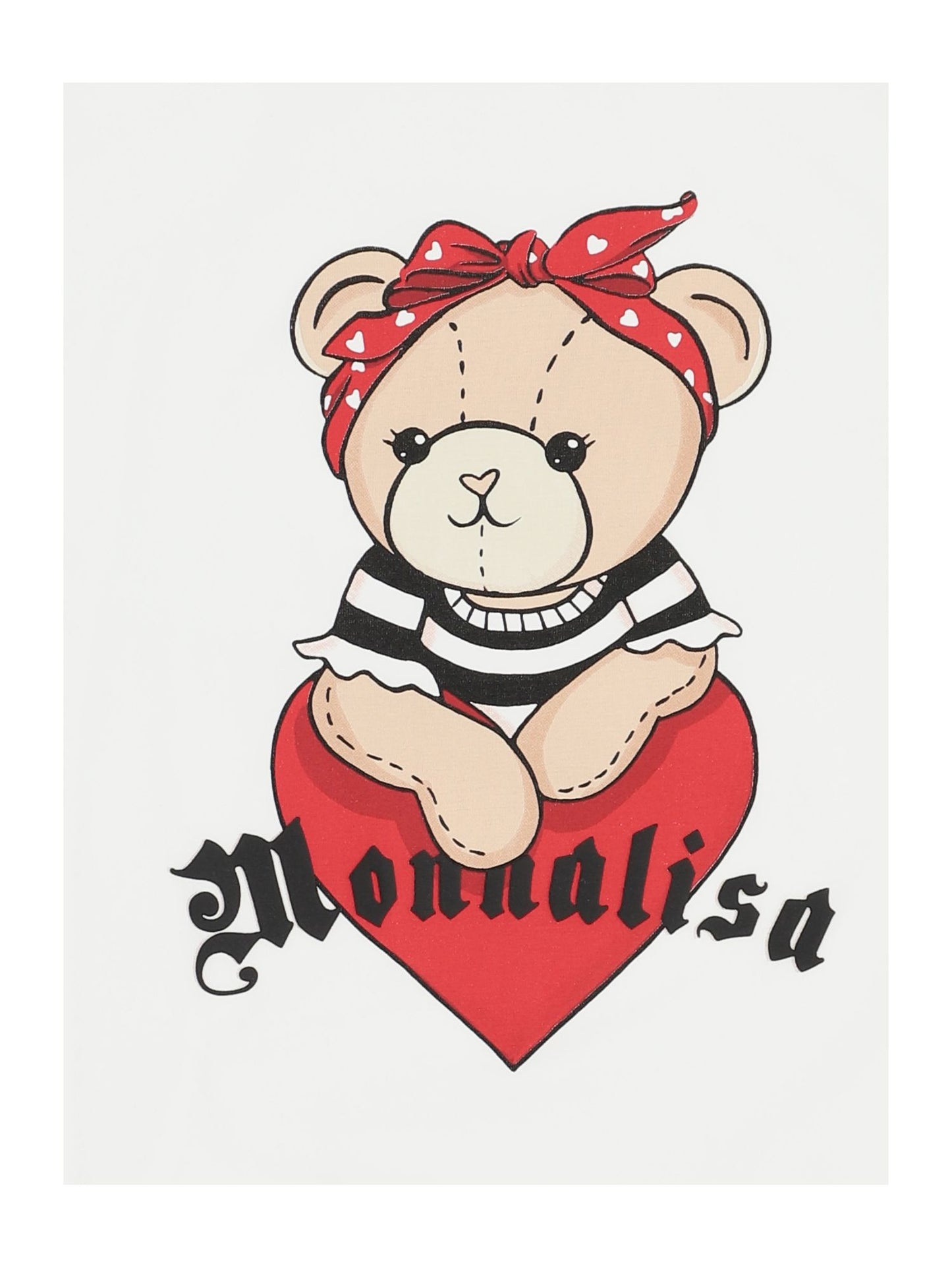 Maxi jersey T-shirt with teddy bear print