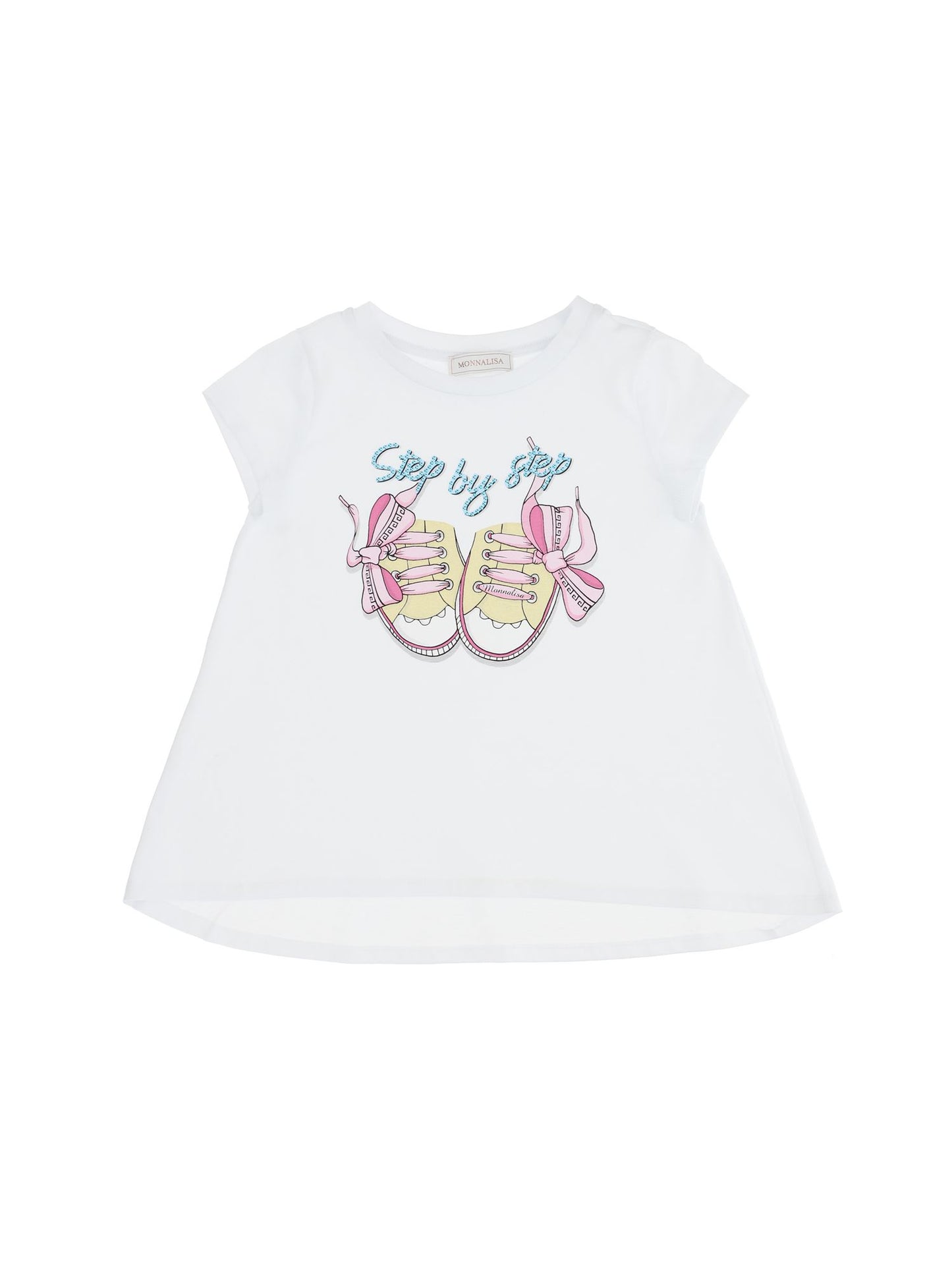 Maxi T-shirt jersey stampa sneakers
