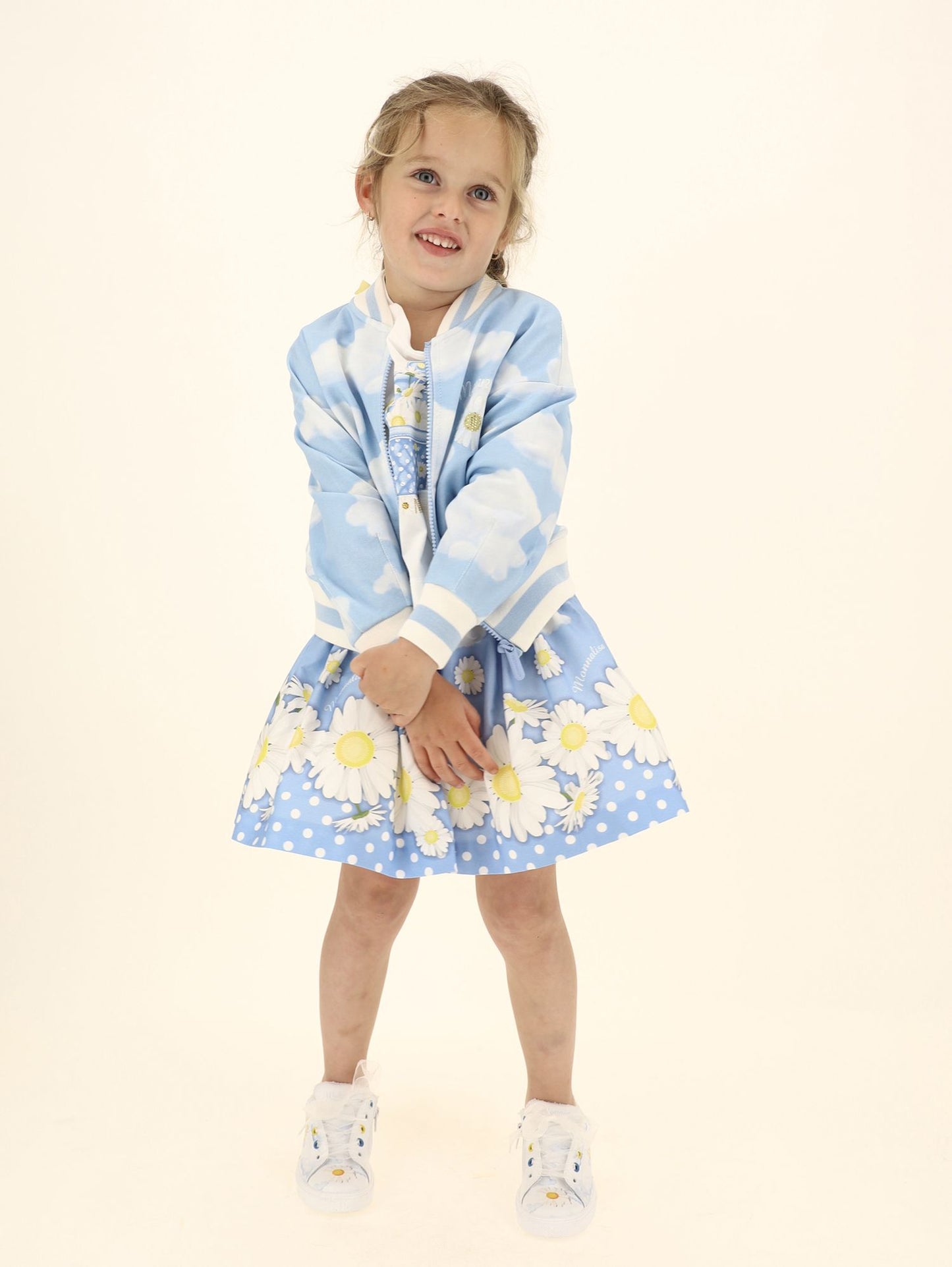 Daisy poplin skirt