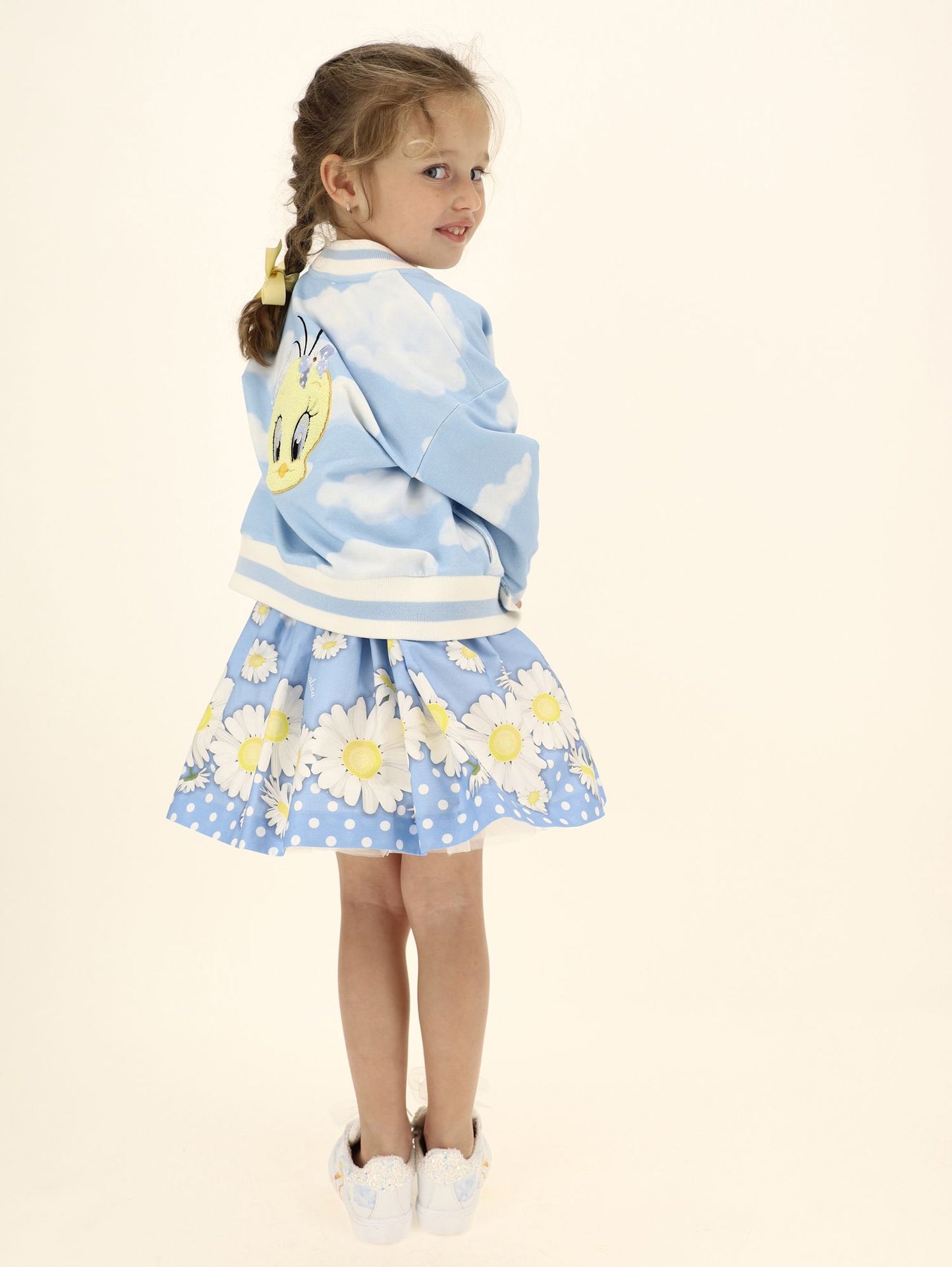 Daisy poplin skirt