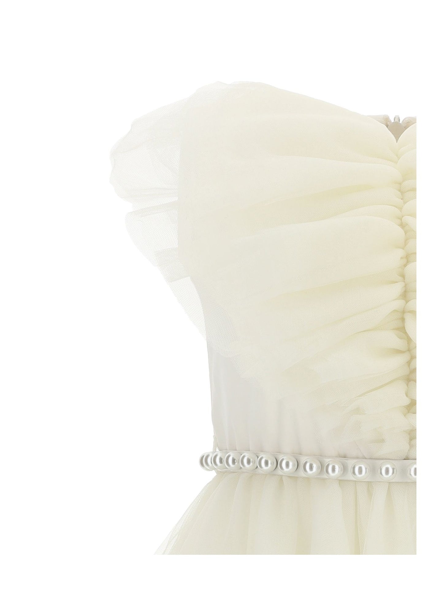 Hand silk tulle dress heart