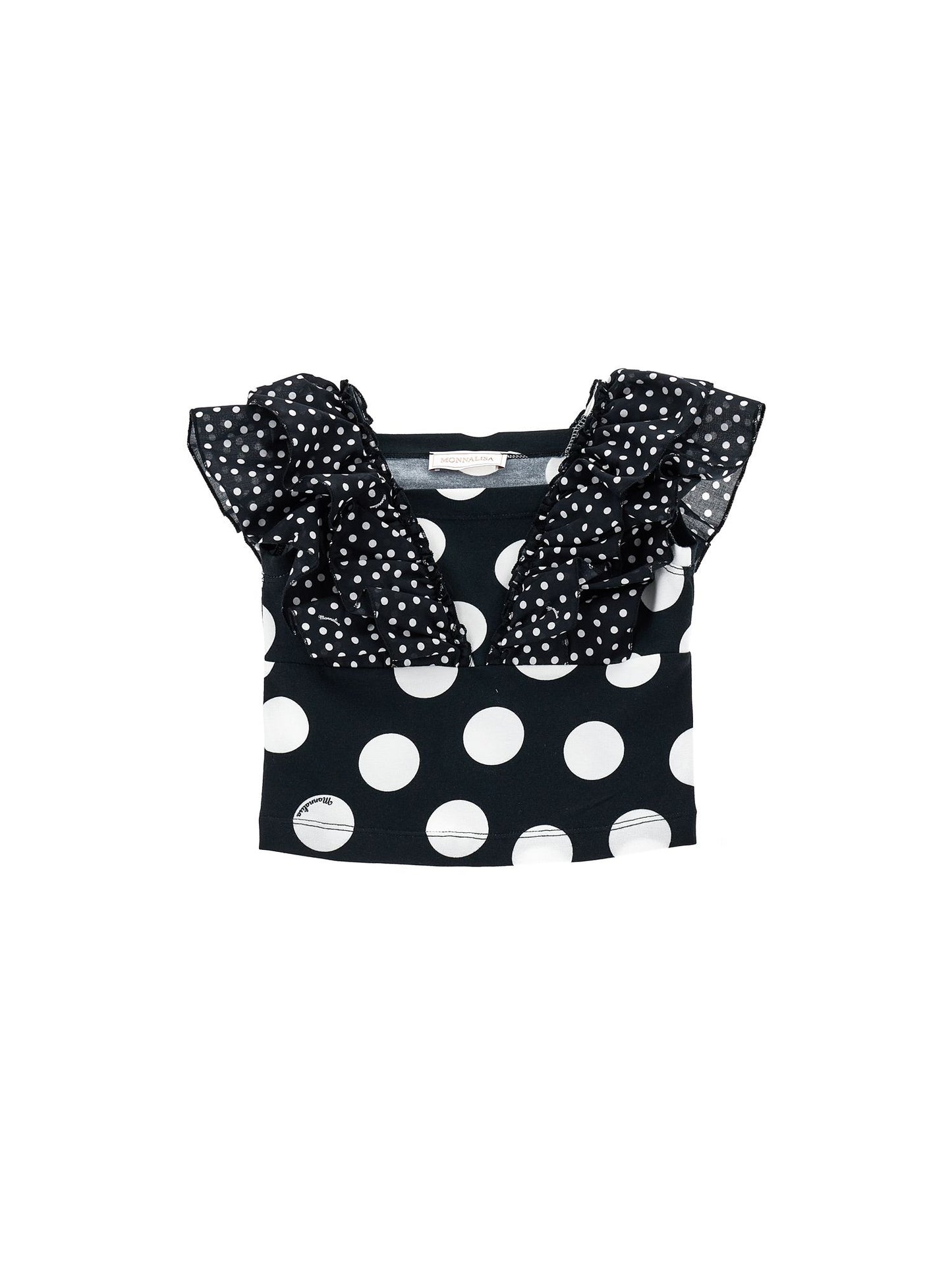 Polka dot jersey top