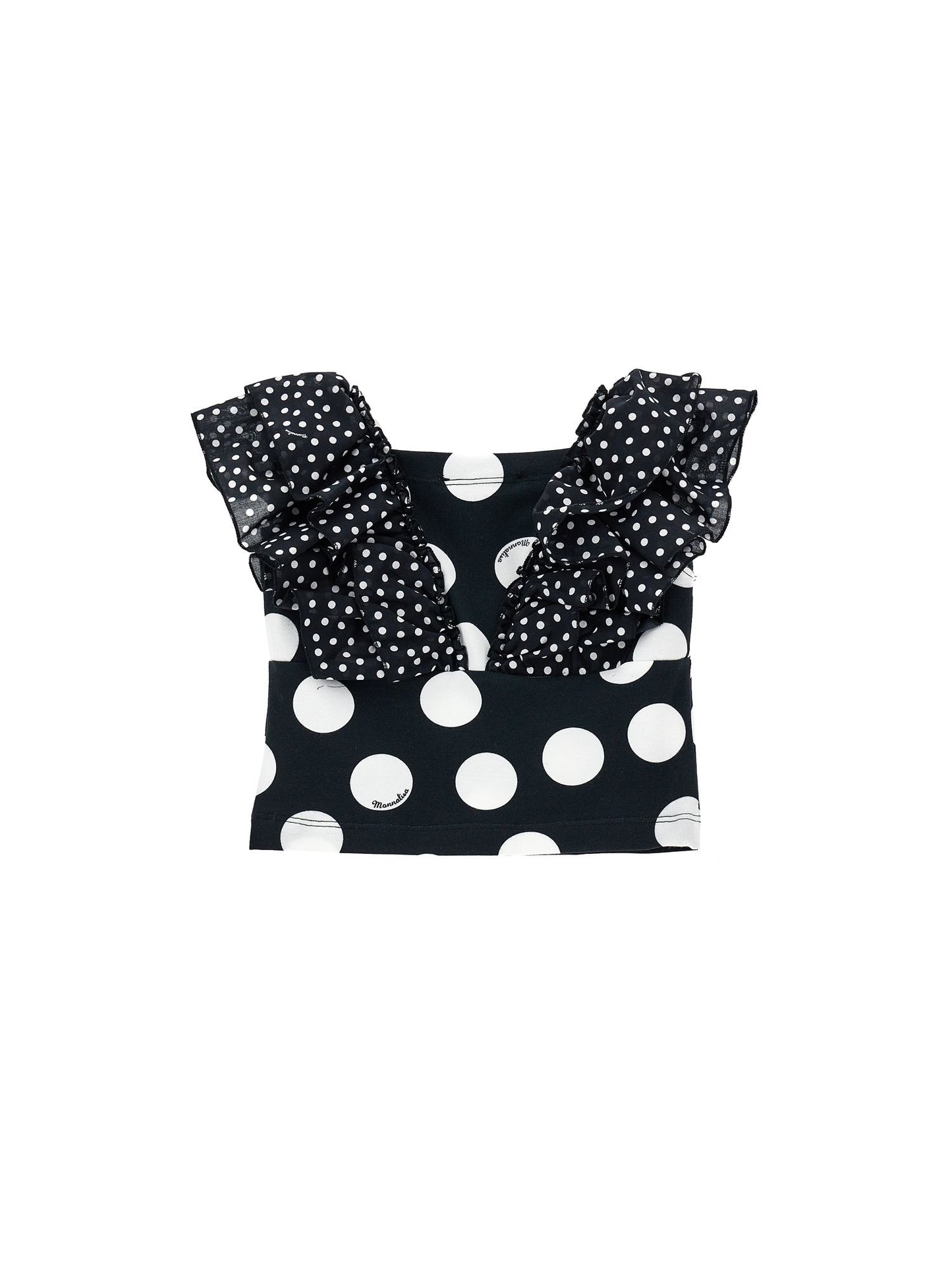 Polka dot jersey top