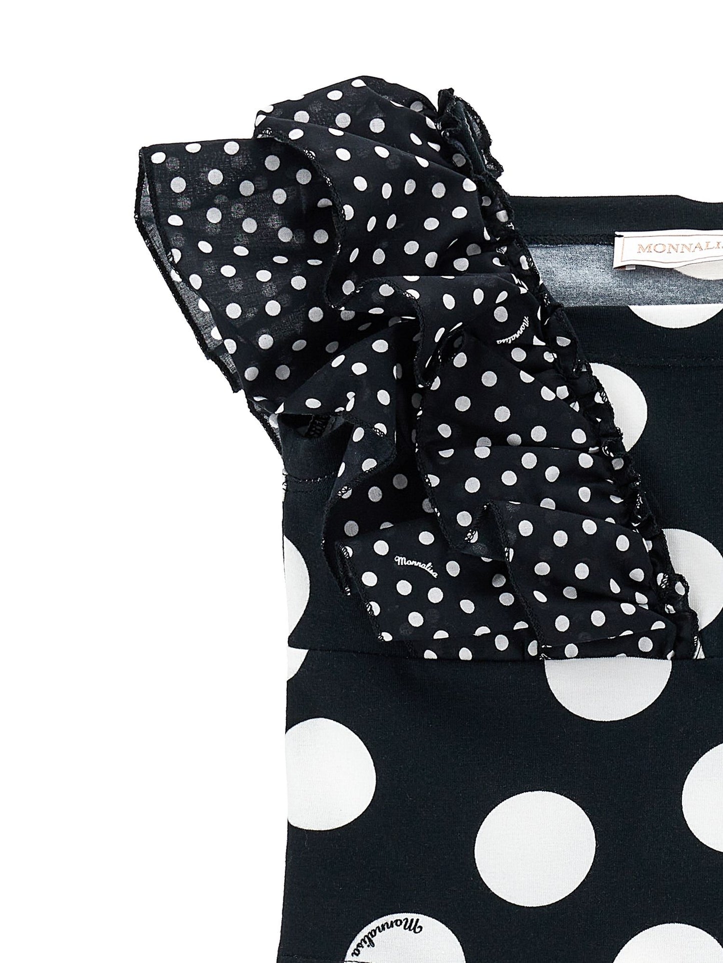 Polka dot jersey top
