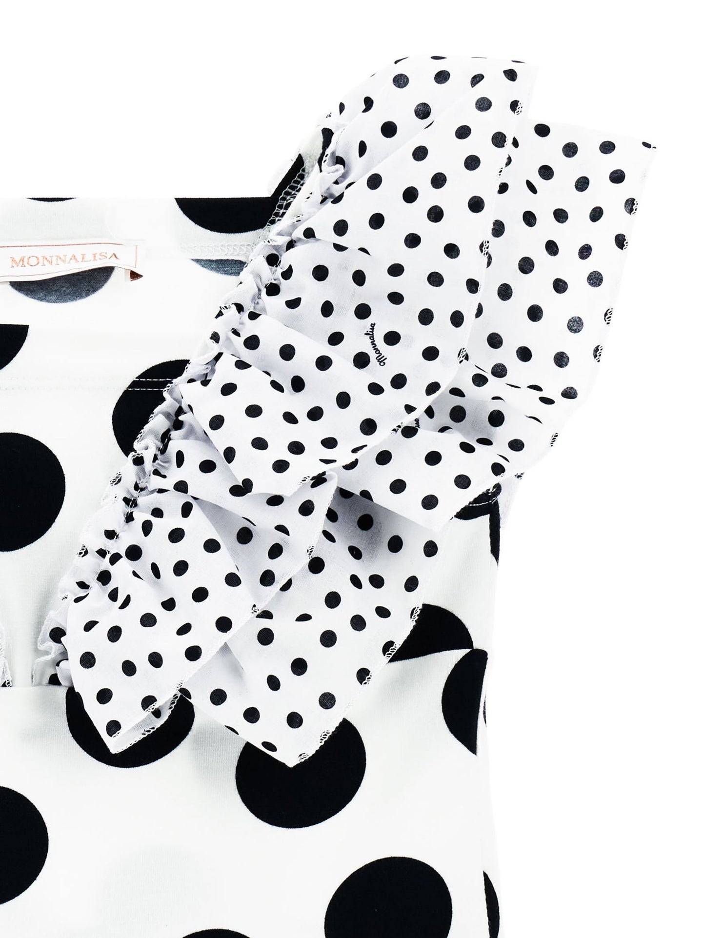 Polka dot jersey top