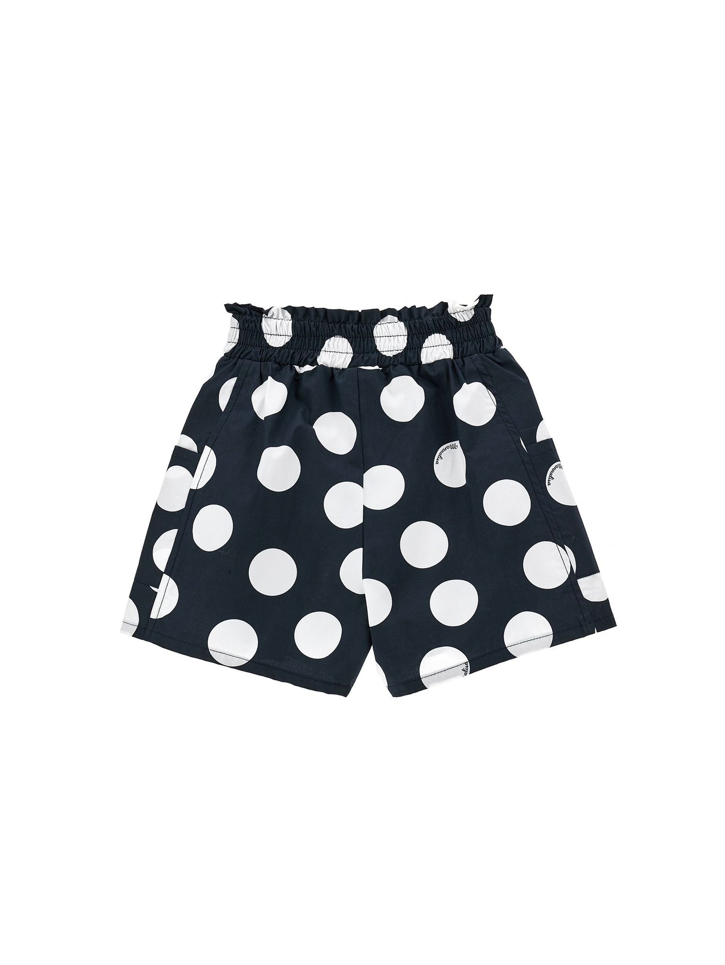 Polka dot Bermuda shorts with pockets