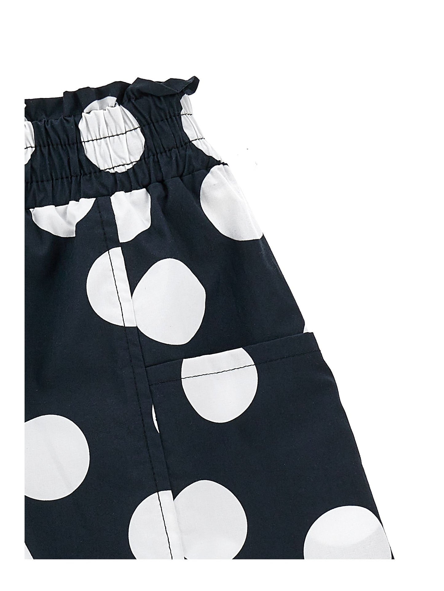 Polka dot Bermuda shorts with pockets