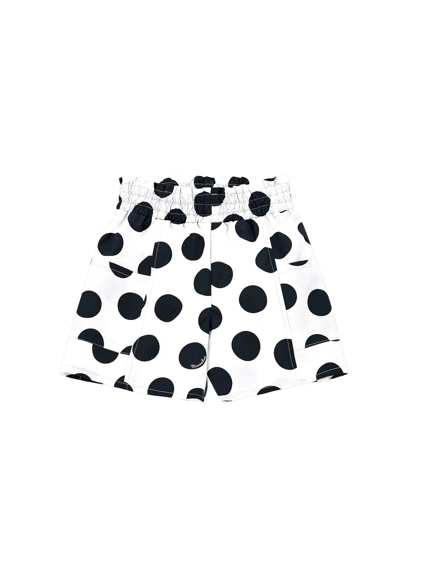 Polka dot Bermuda shorts with pockets