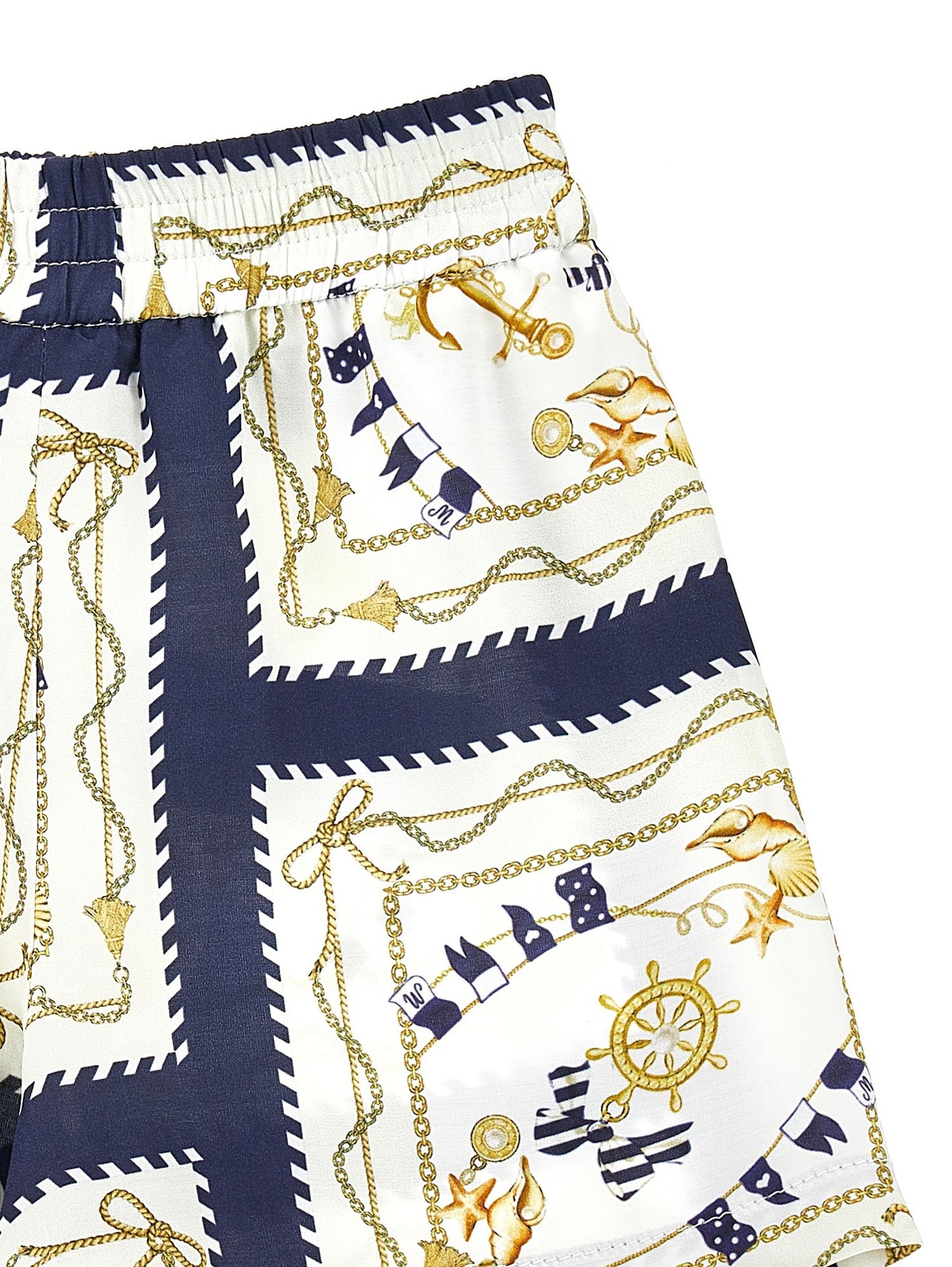 Sailor satin shorts