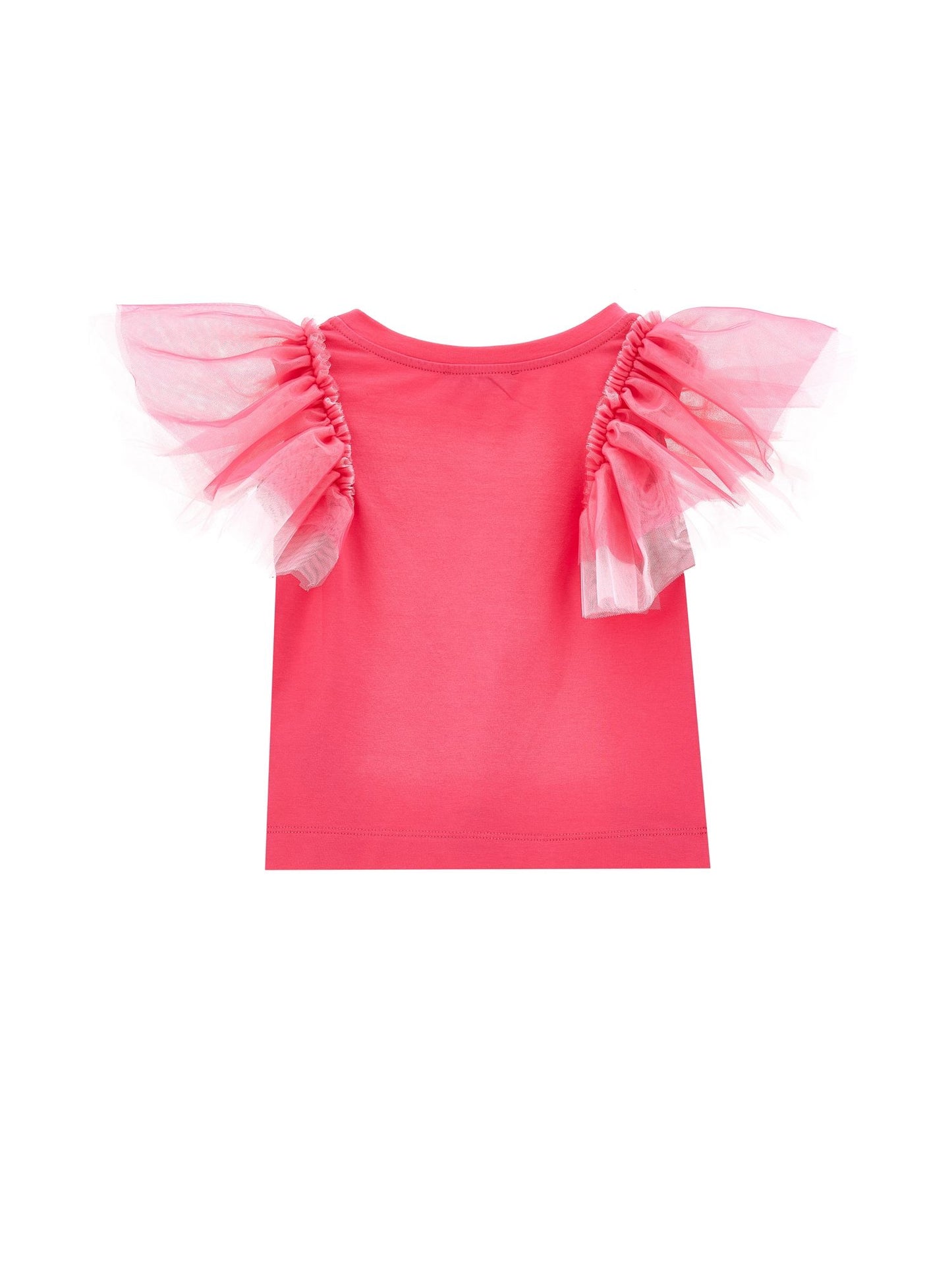T-shirt with rhinestone butterfly