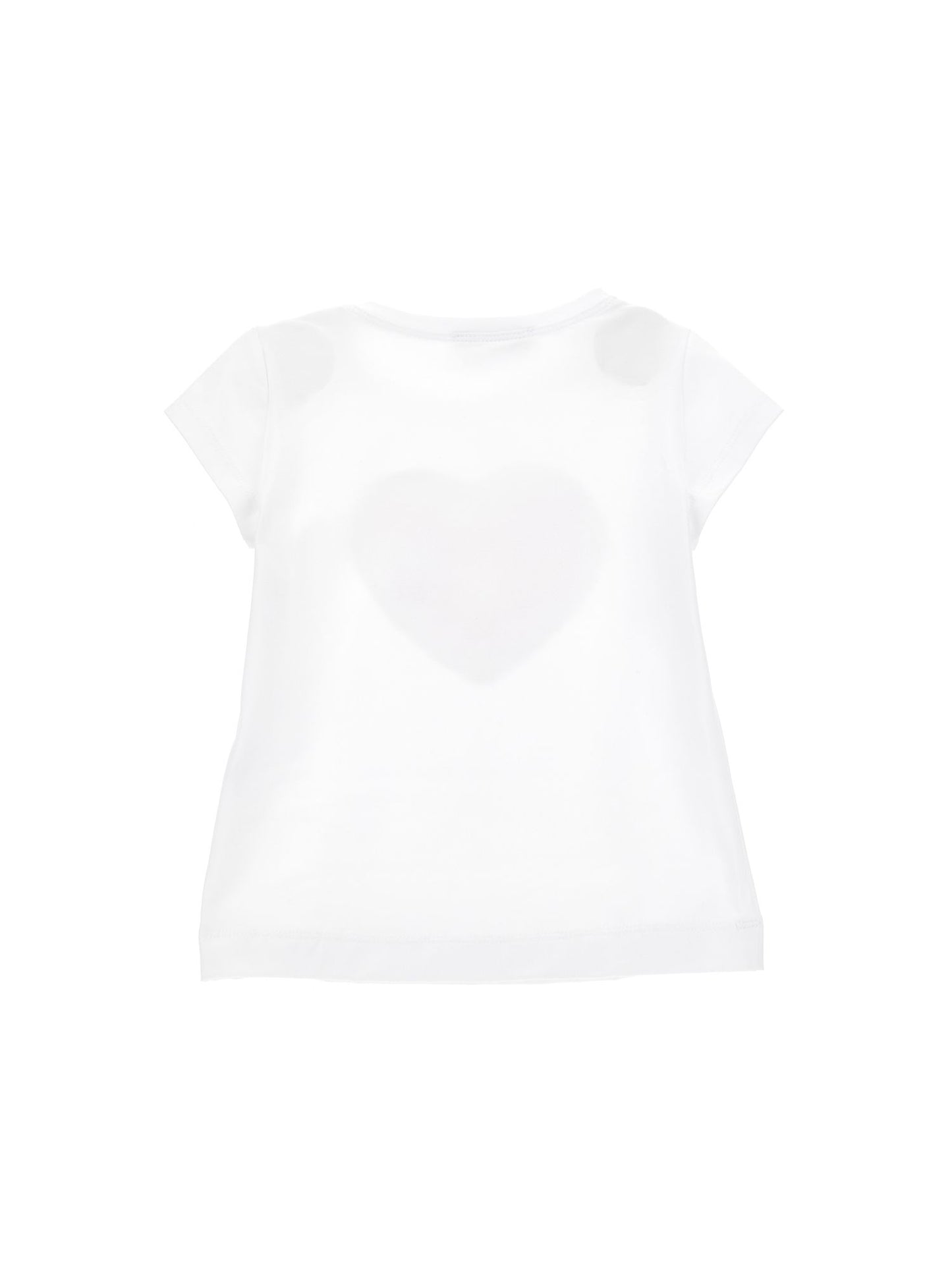 Sequined heart jersey T-shirt