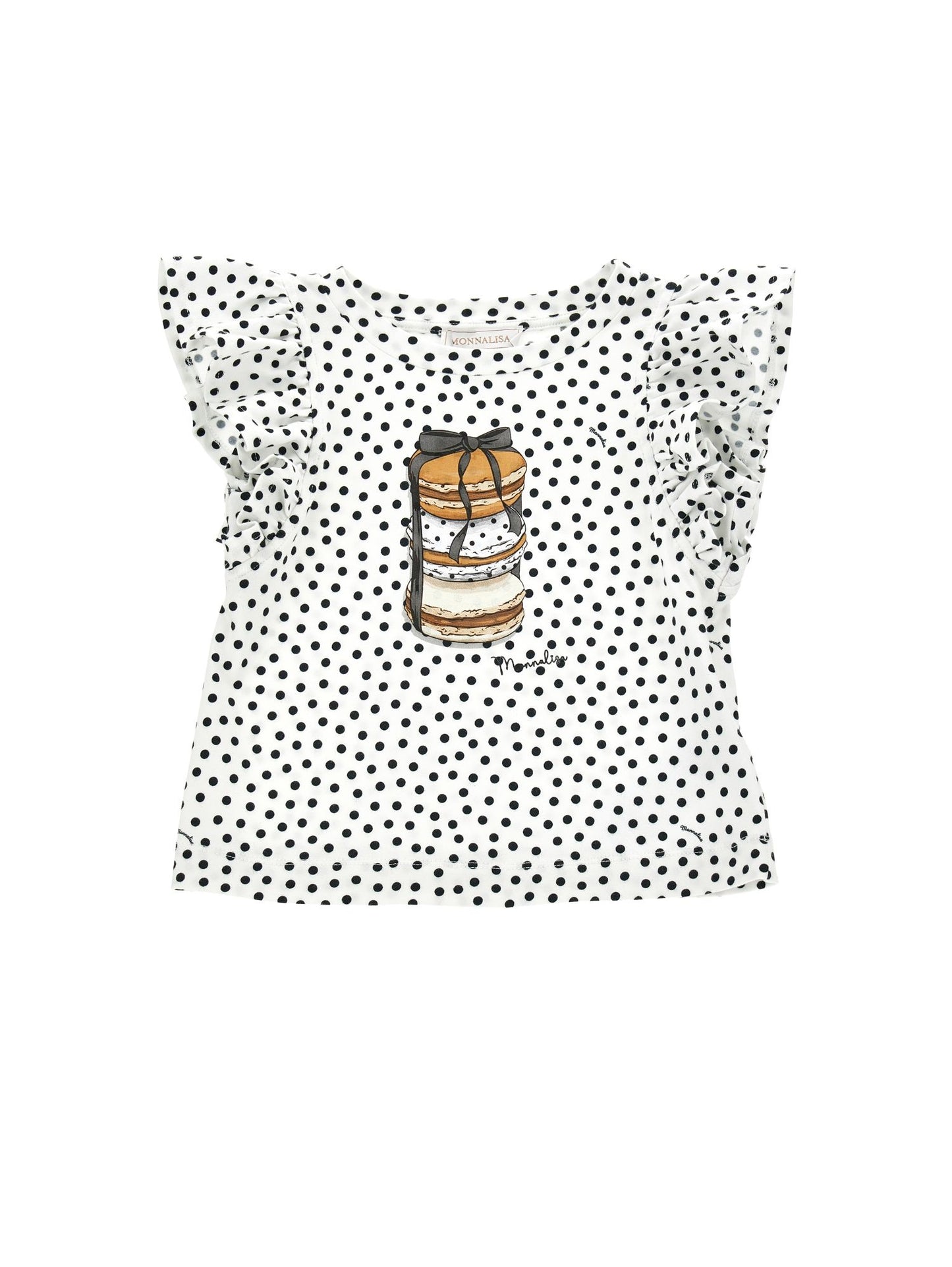 Jersey tank top with ruffles