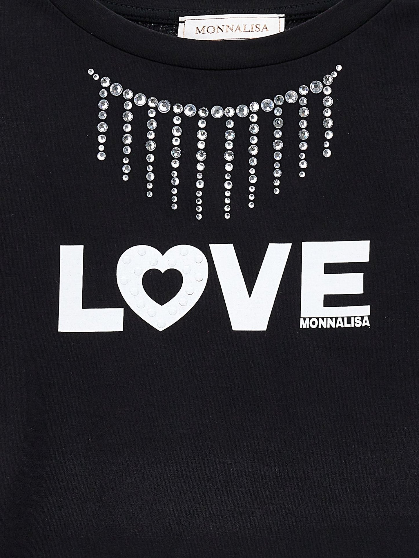 Rhinestone jersey top