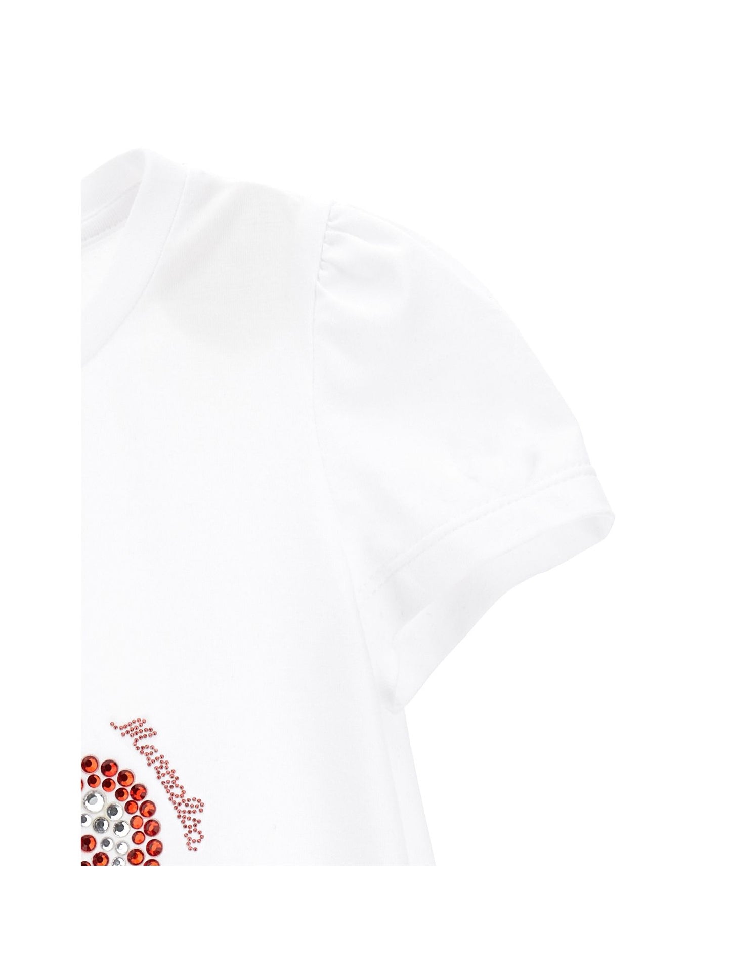 Cotton dress with embroidered cherries