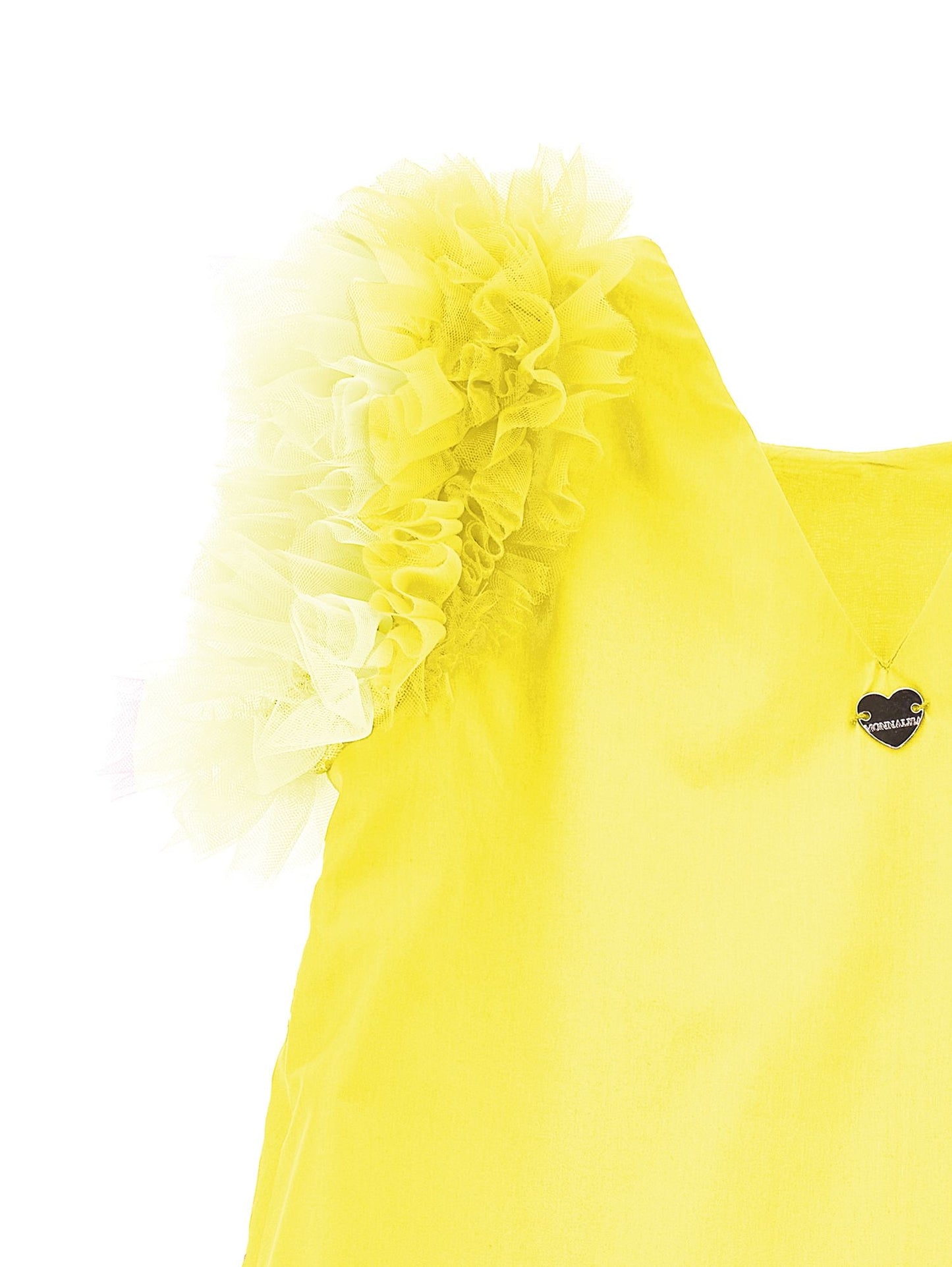 Abito cotone giromanica tulle