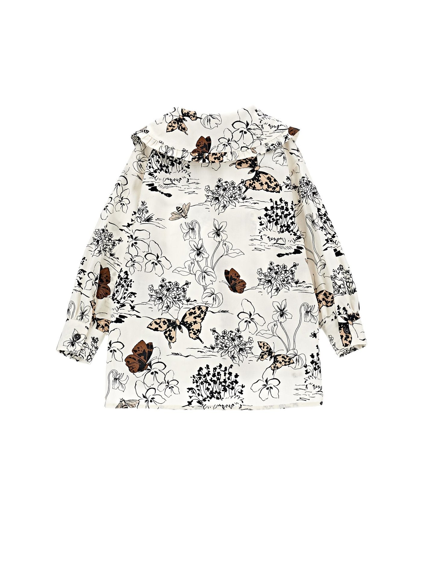 Shirt with maxi collar