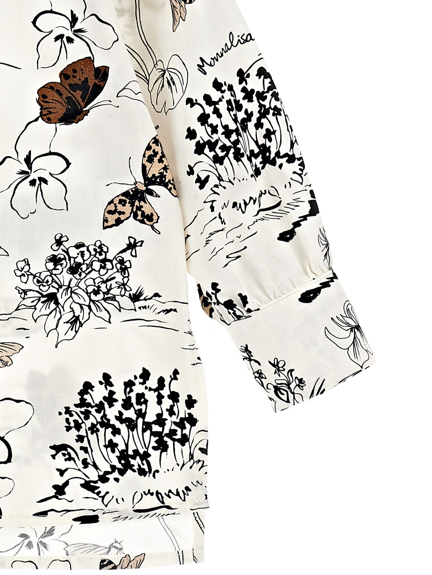 Shirt with maxi collar