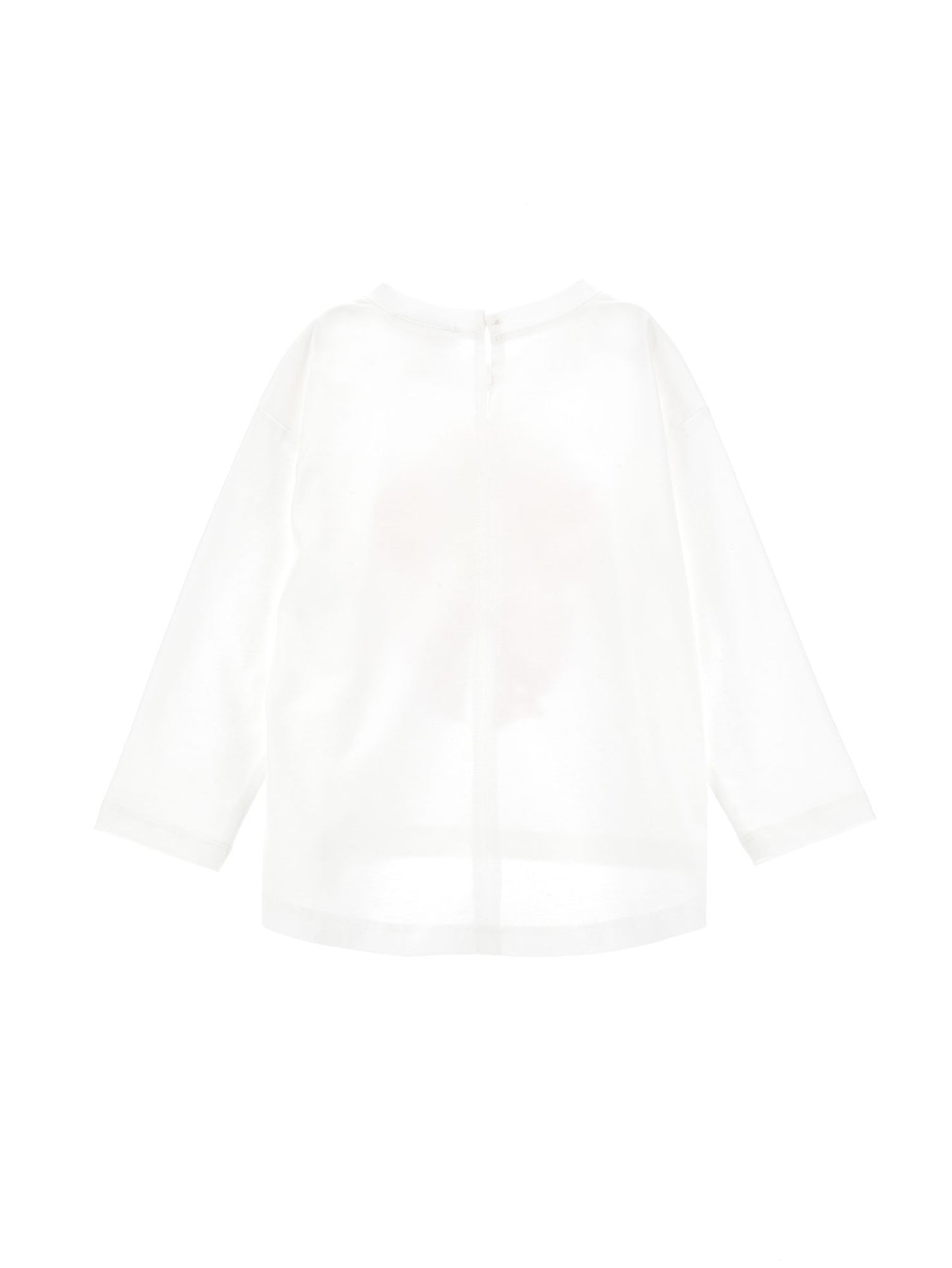Cropped T-shirt with anemone print