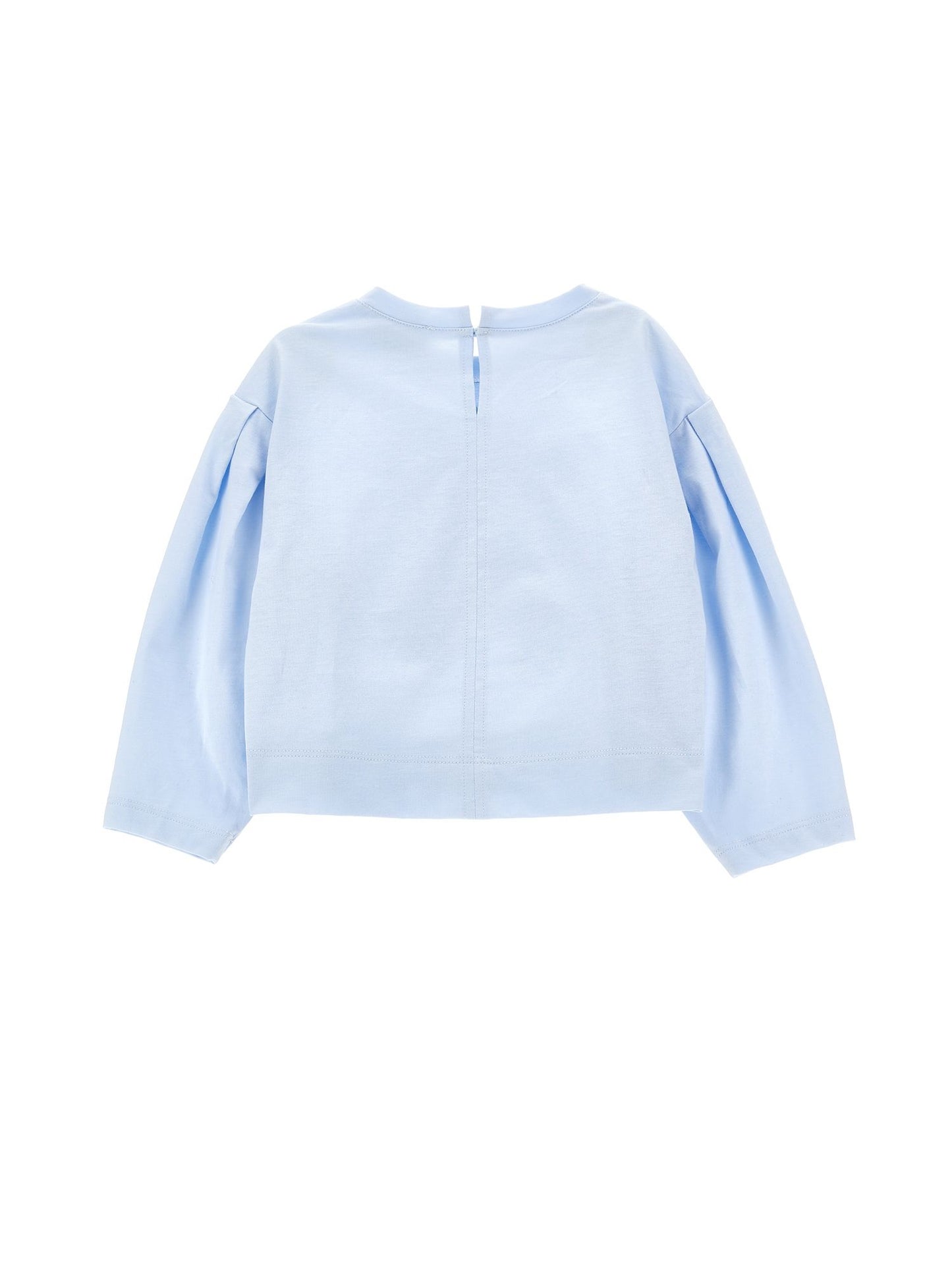 Cropped T-shirt with cabin print