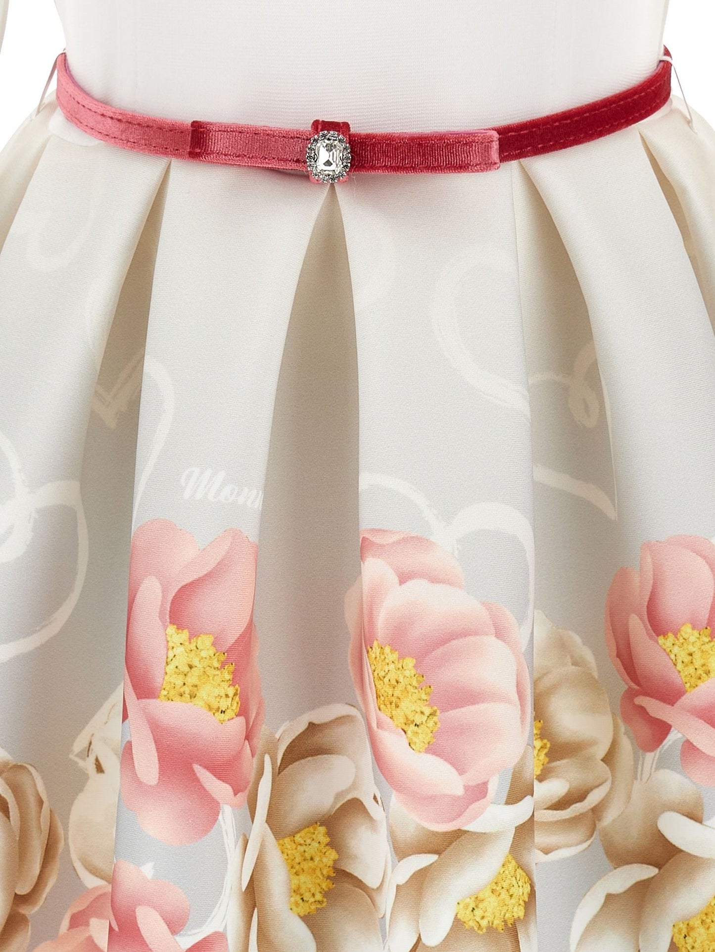 Neoprene dress with belt