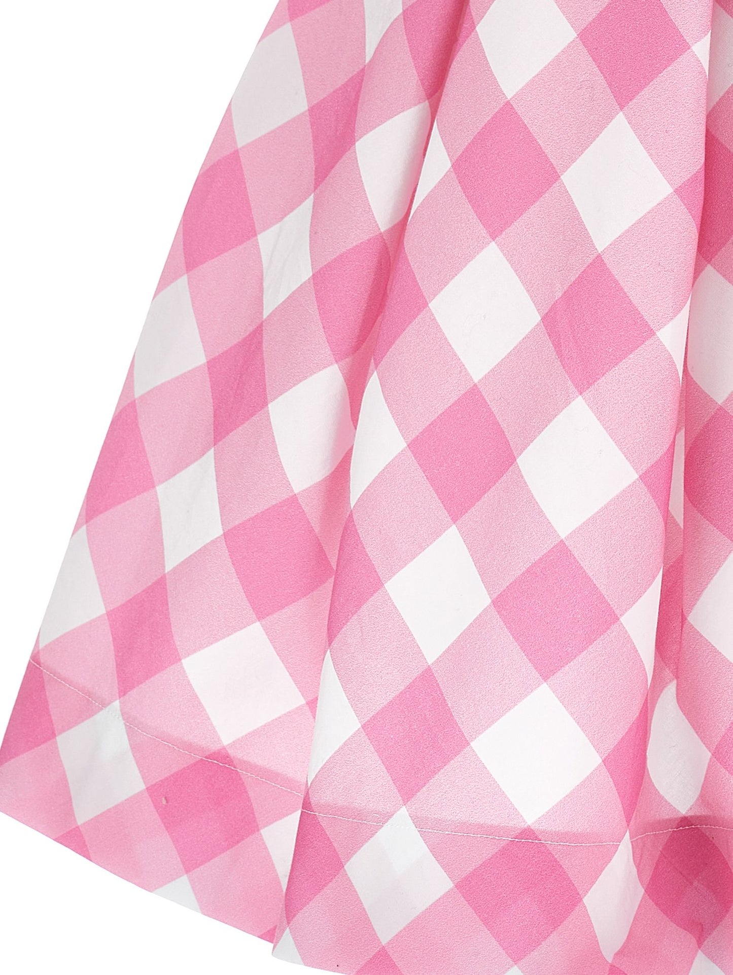 Gingham poplin dress