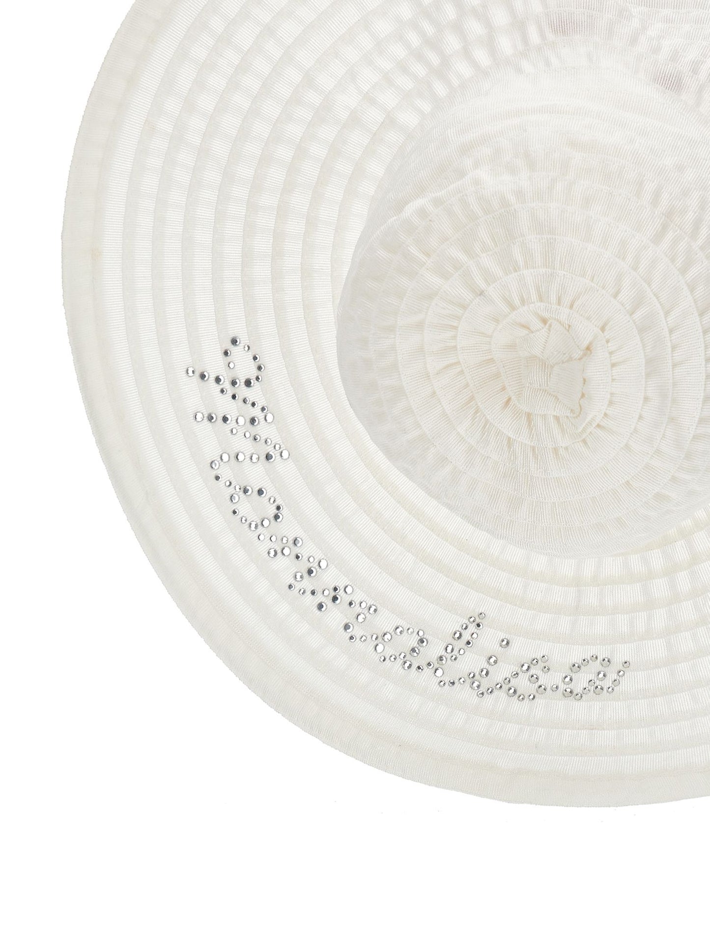 Grosgrain hat with rhinestones