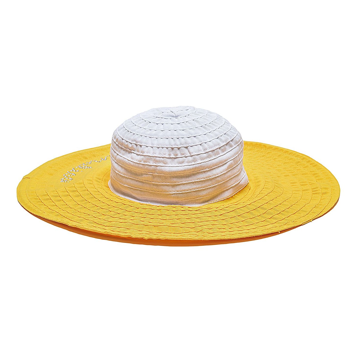 Grosgrain hat with rhinestones