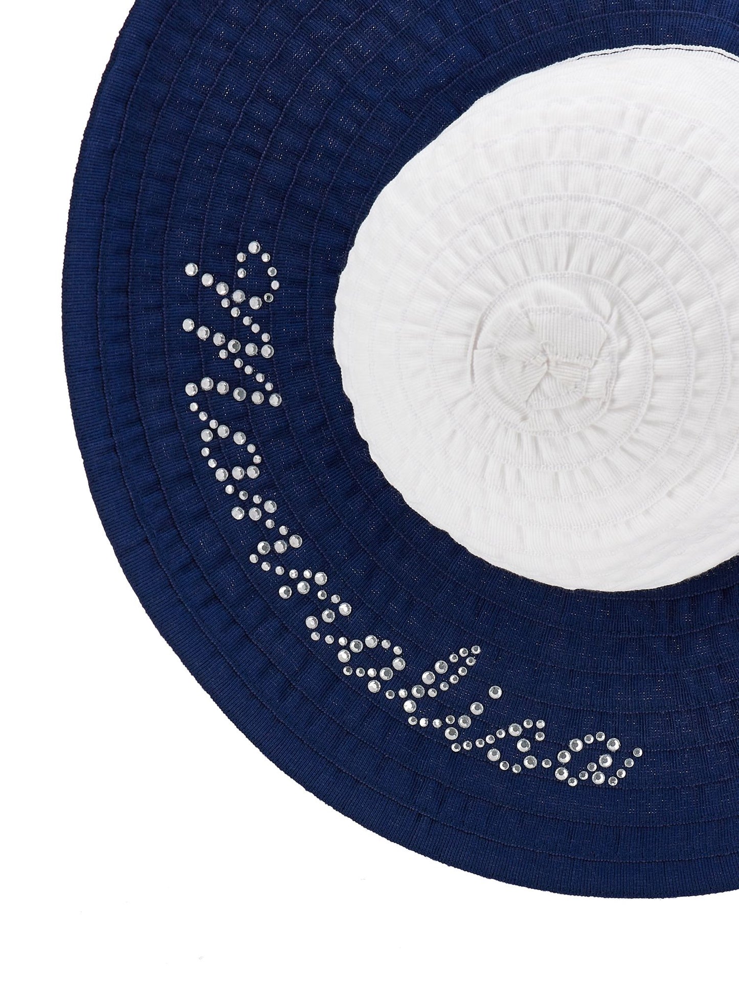 Grosgrain hat with rhinestones
