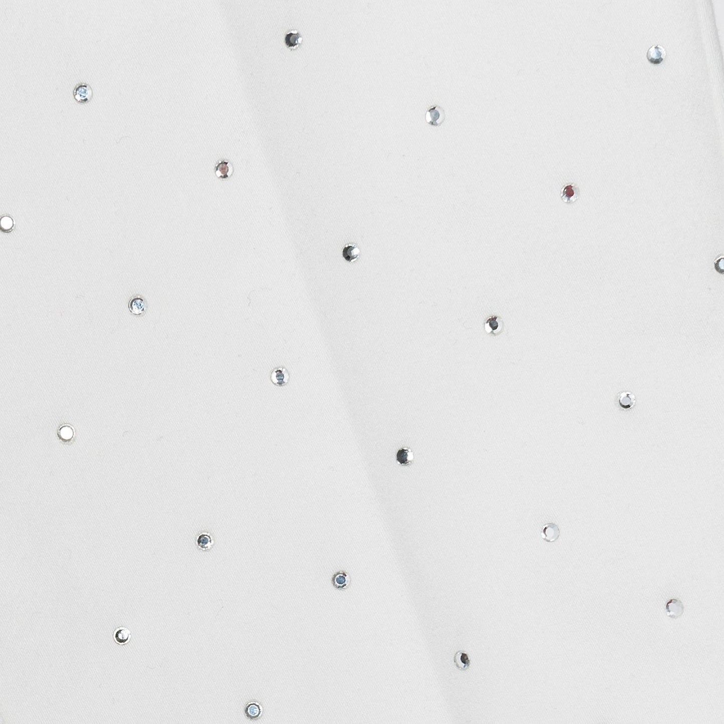Satin trousers with rhinestones
