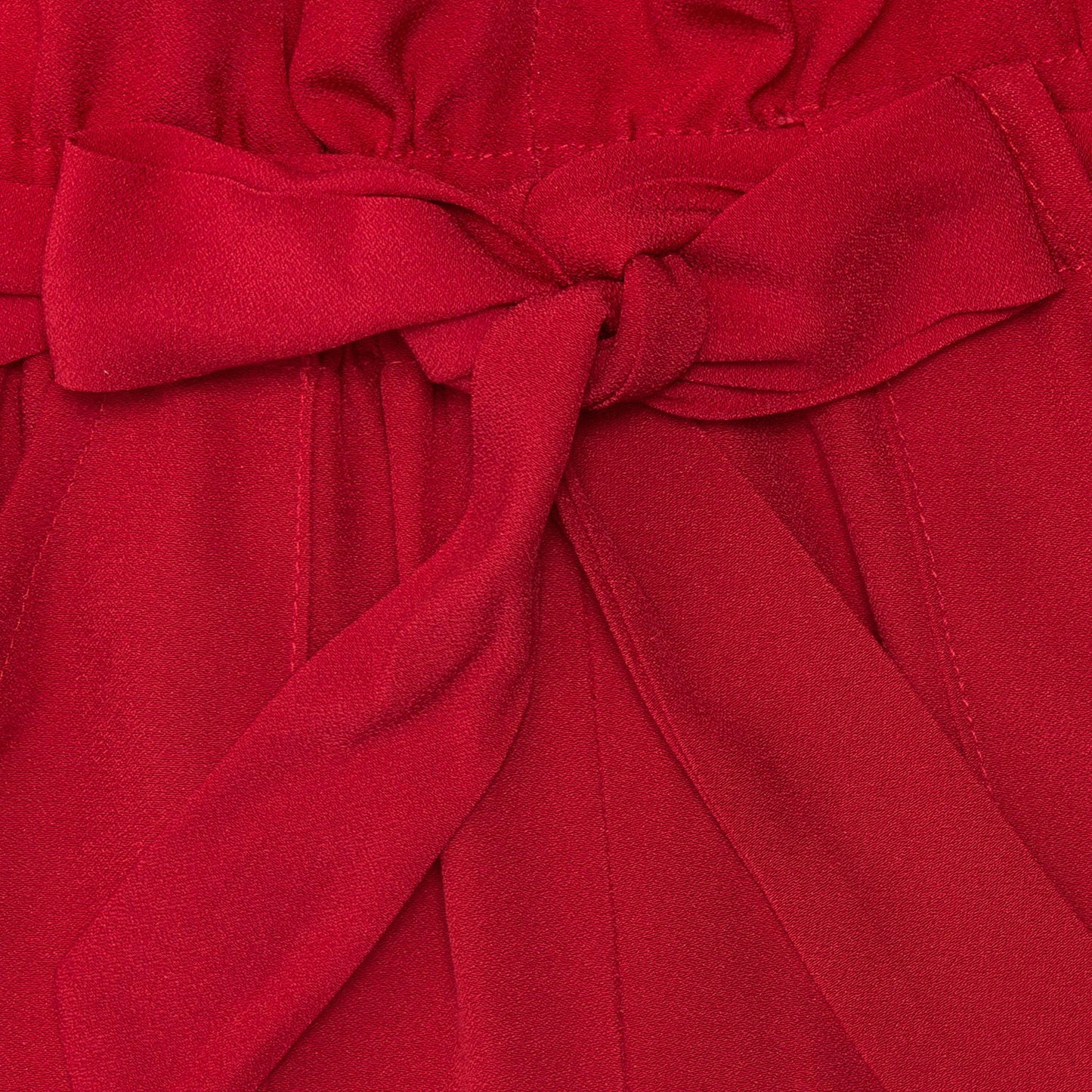 High-waisted crepe shorts