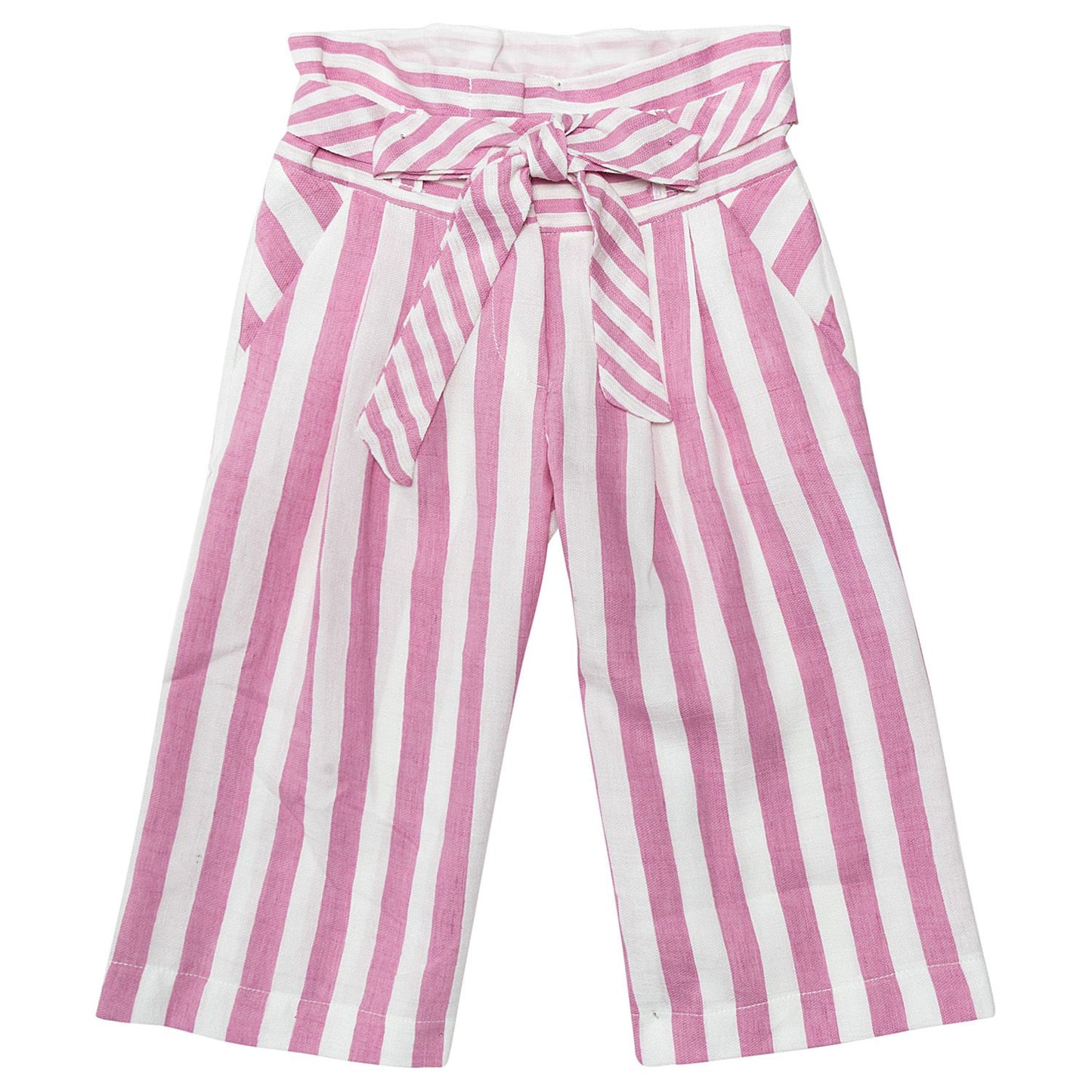 Striped linen trousers