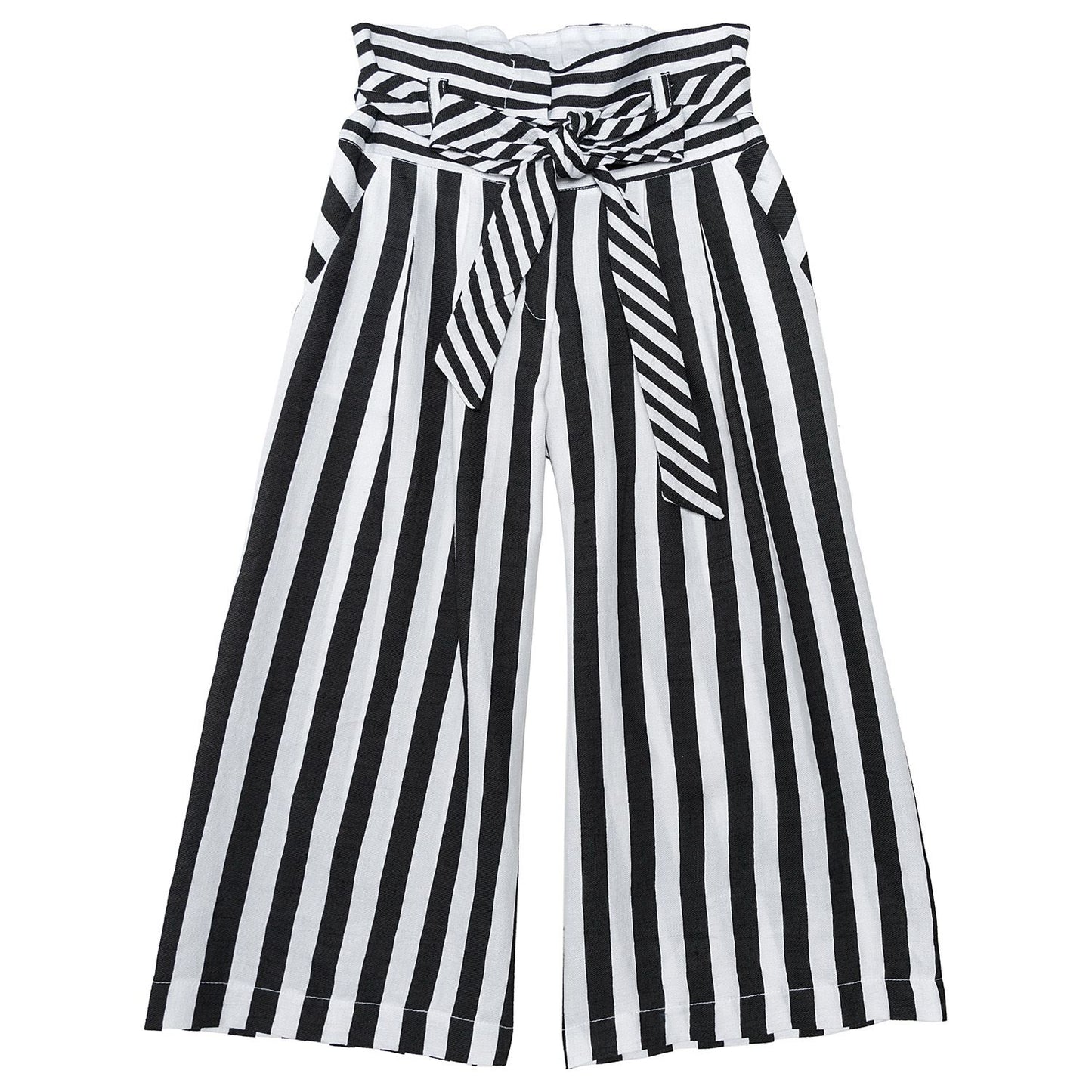 Striped linen trousers