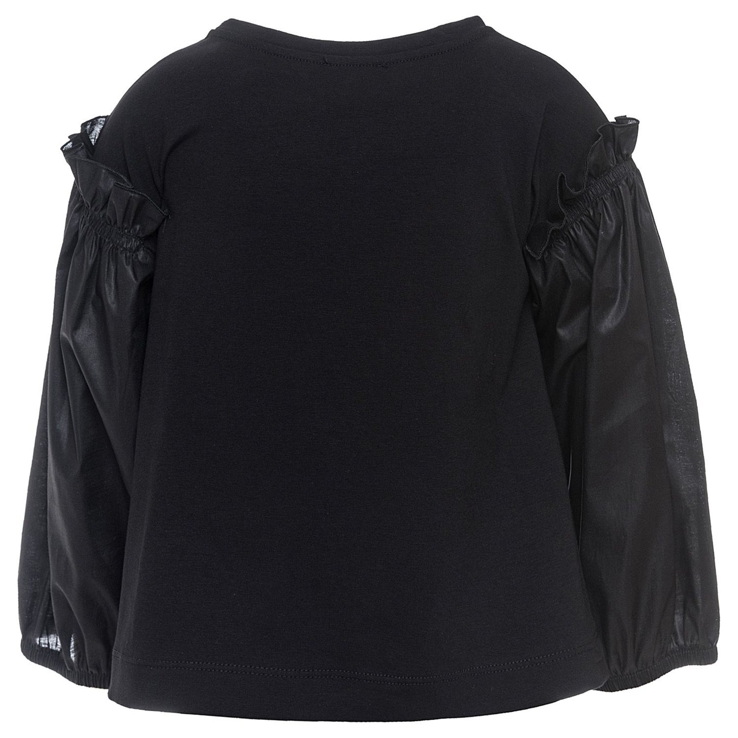 T-shirt with cotton sleeves