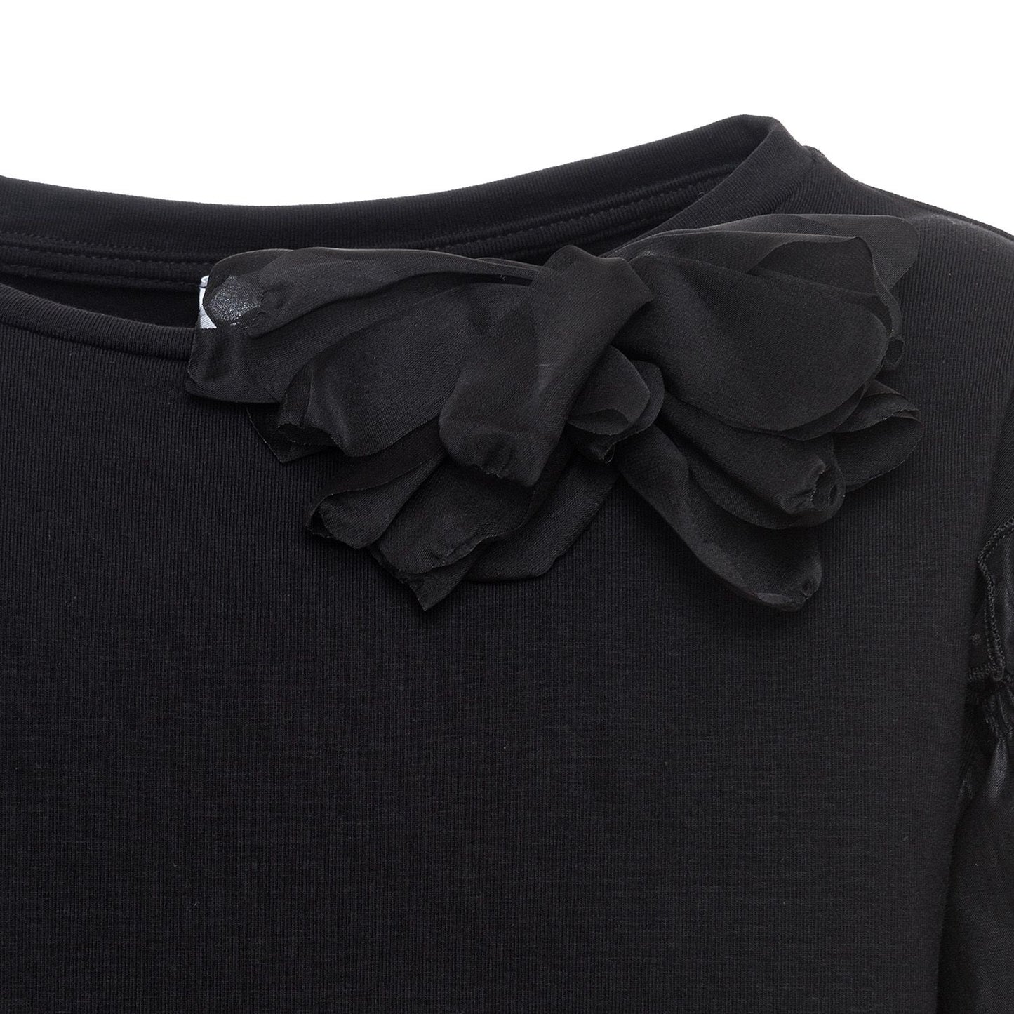 T-shirt with cotton sleeves