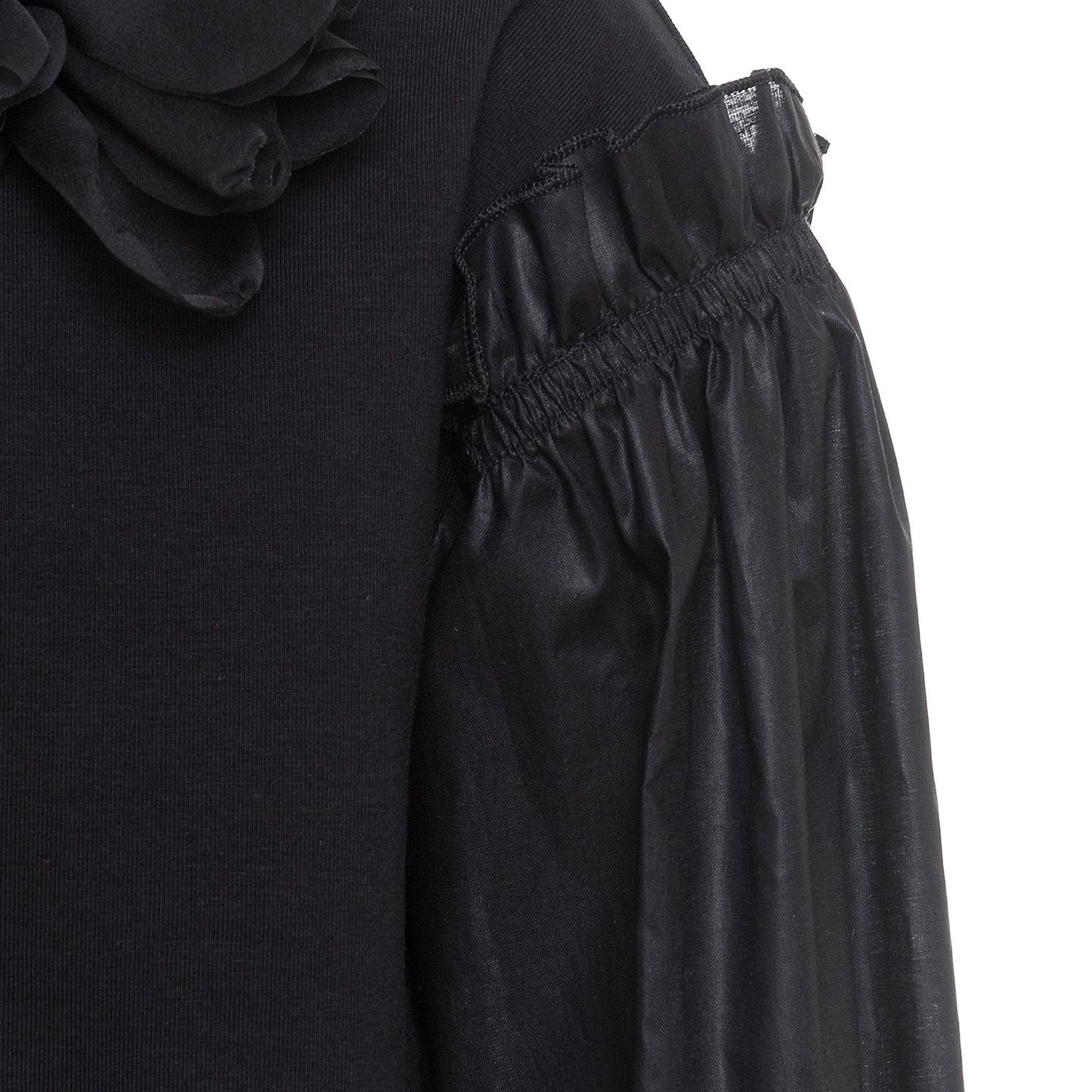T-shirt with cotton sleeves