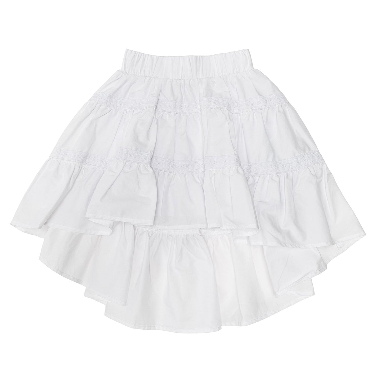 Lace ruffle skirt