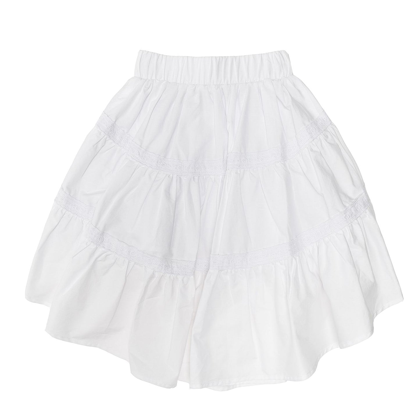 Lace ruffle skirt