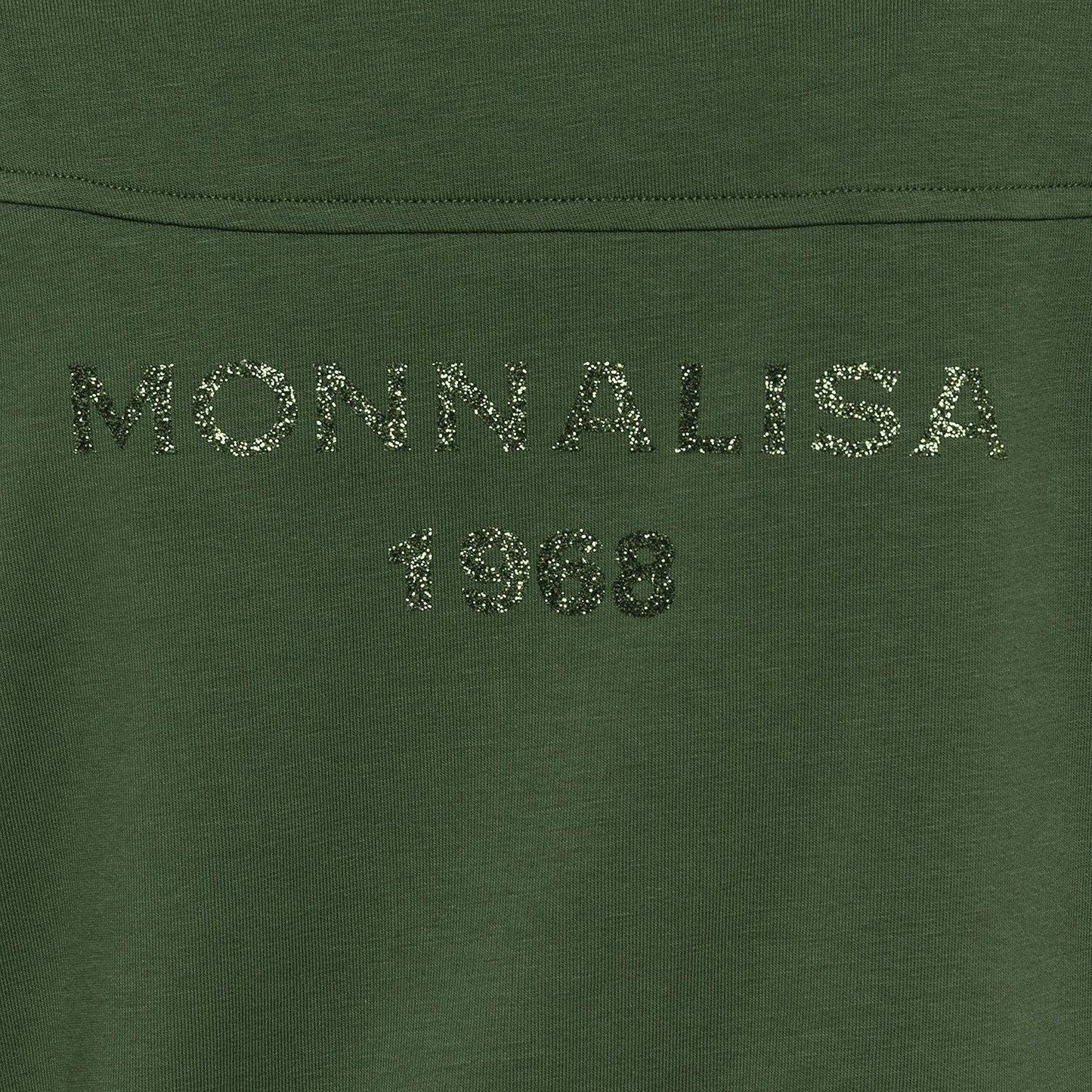 Sweatshirt with rhinestone bands