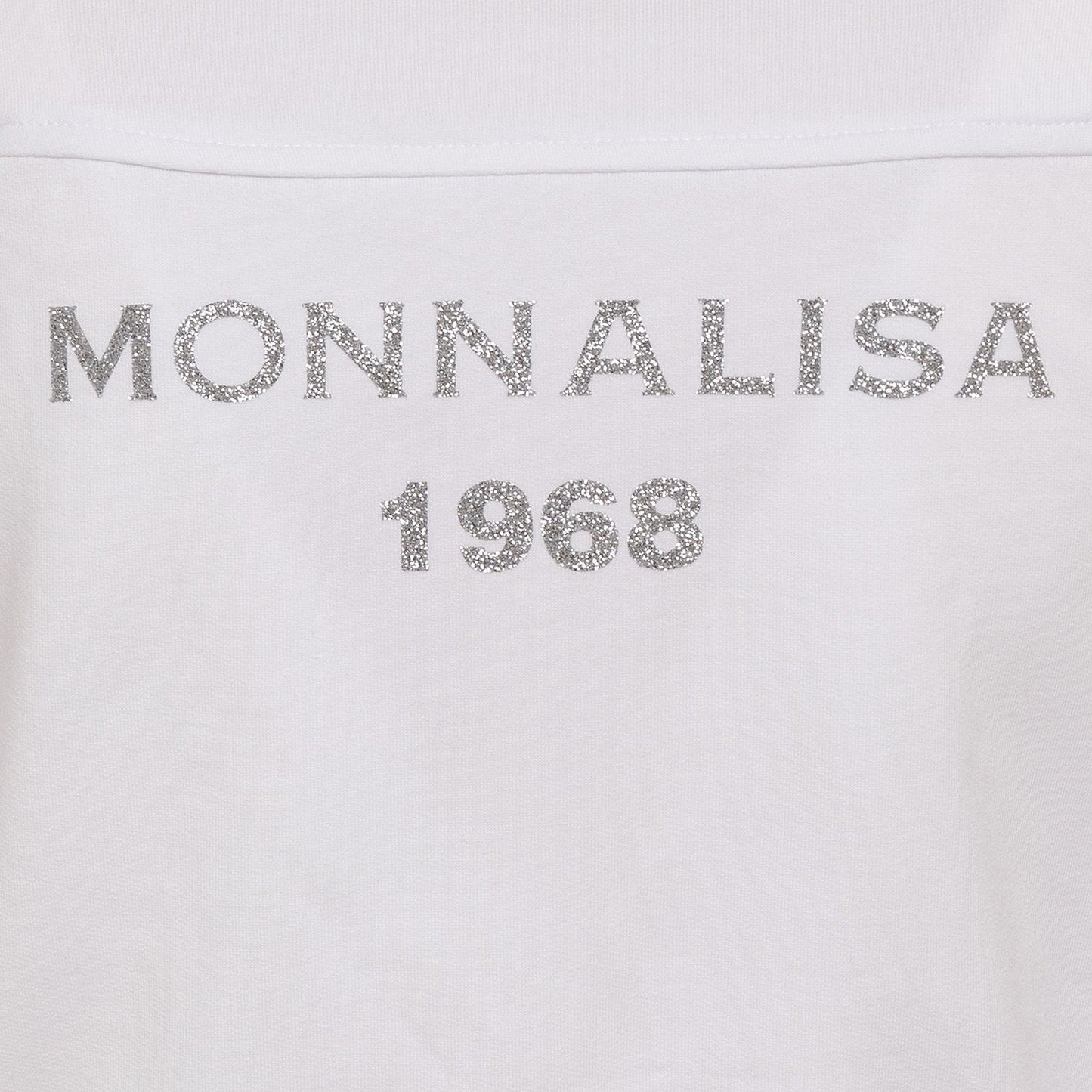 Sweatshirt with rhinestone bands