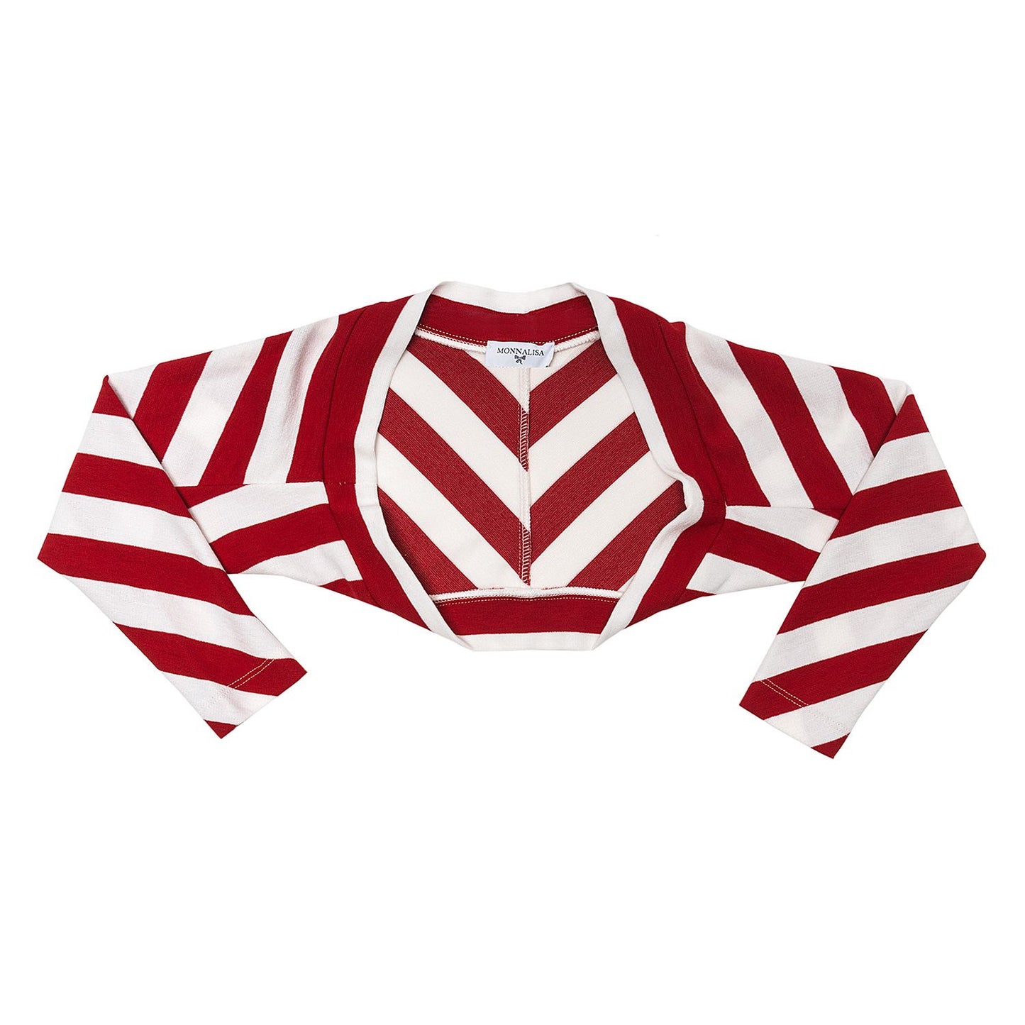 Striped Milano stitch cardigan