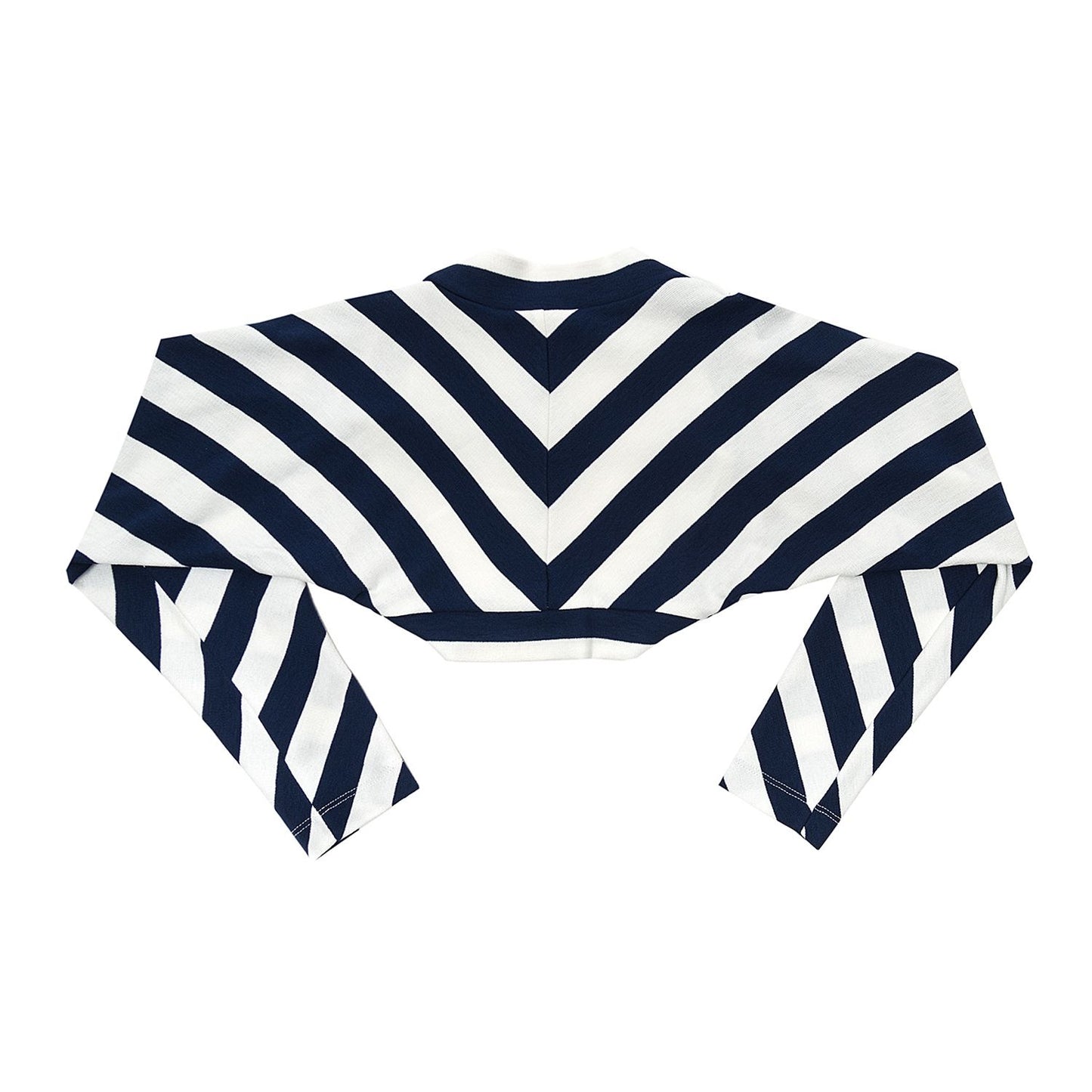 Striped Milano stitch cardigan
