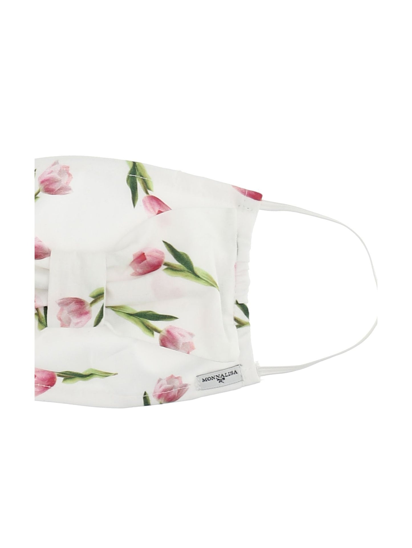 Mask with bow, tulips
