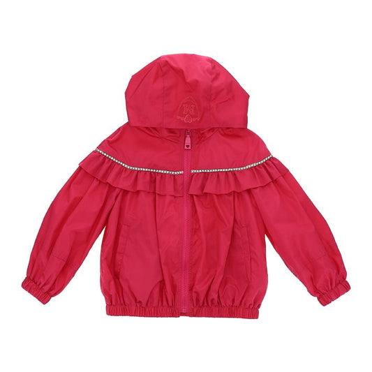 Windbreaker jacket with rhinestones